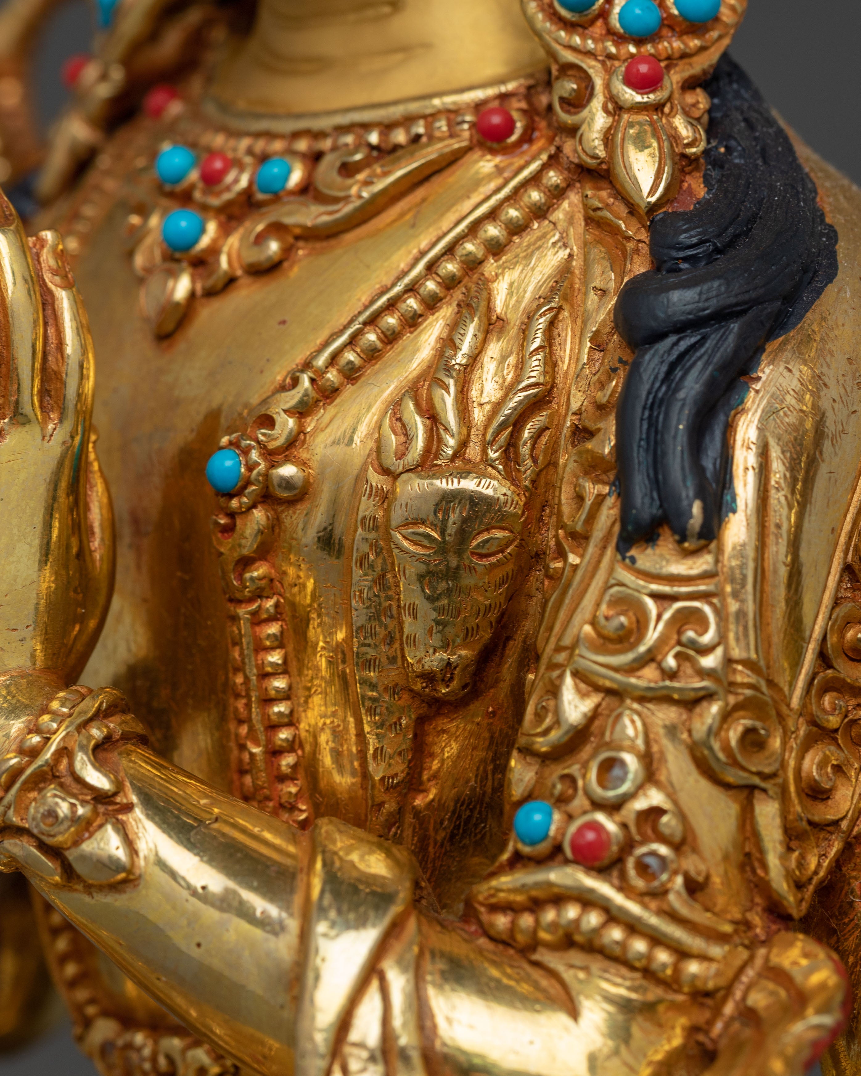 Handcrafted Chenrezig Statue: The Compassionate Bodhisattva