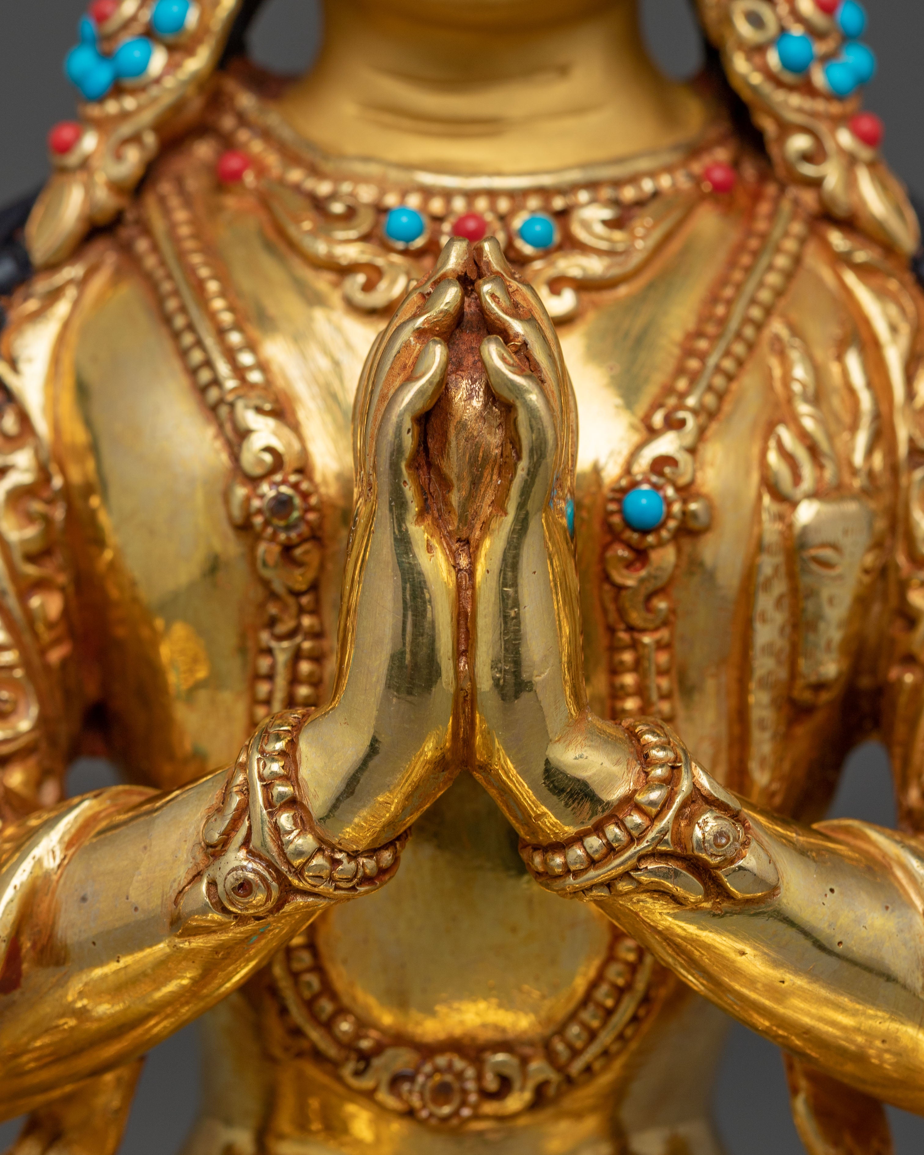 Handcrafted Chenrezig Statue: The Compassionate Bodhisattva