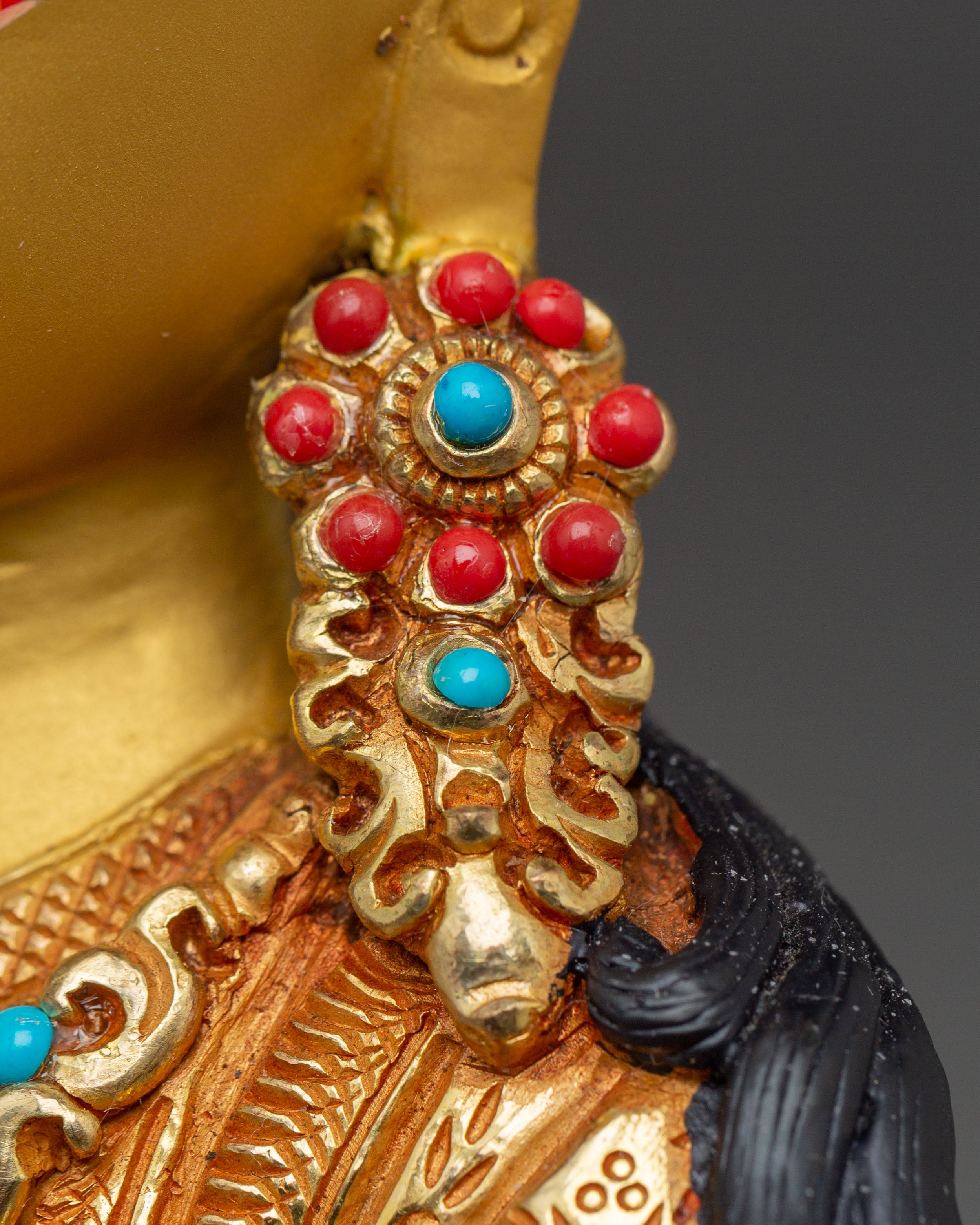 Statue of Guru Rinpoche with Consort | Lotus Born Guru