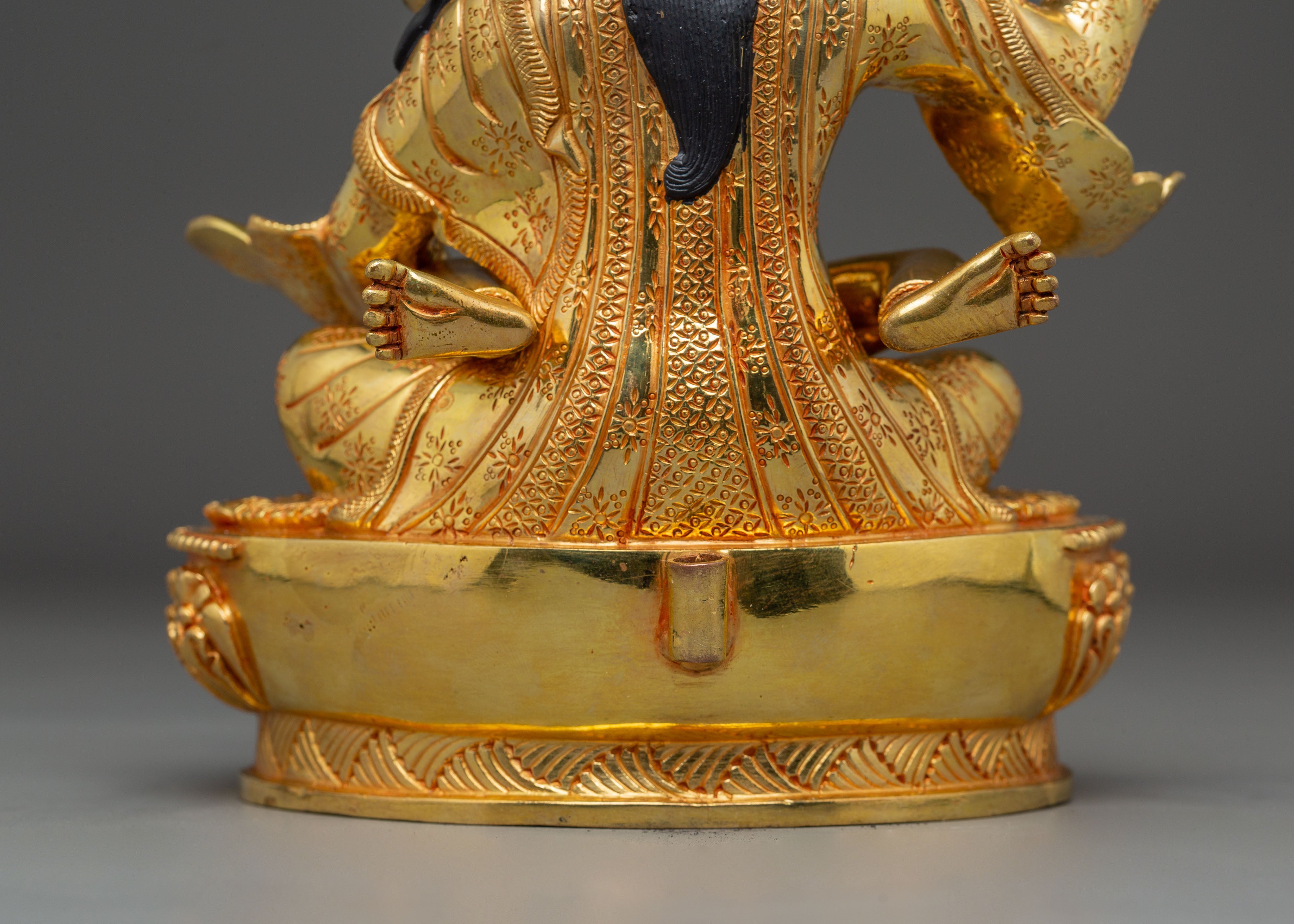 Statue of Guru Rinpoche with Consort | Lotus Born Guru