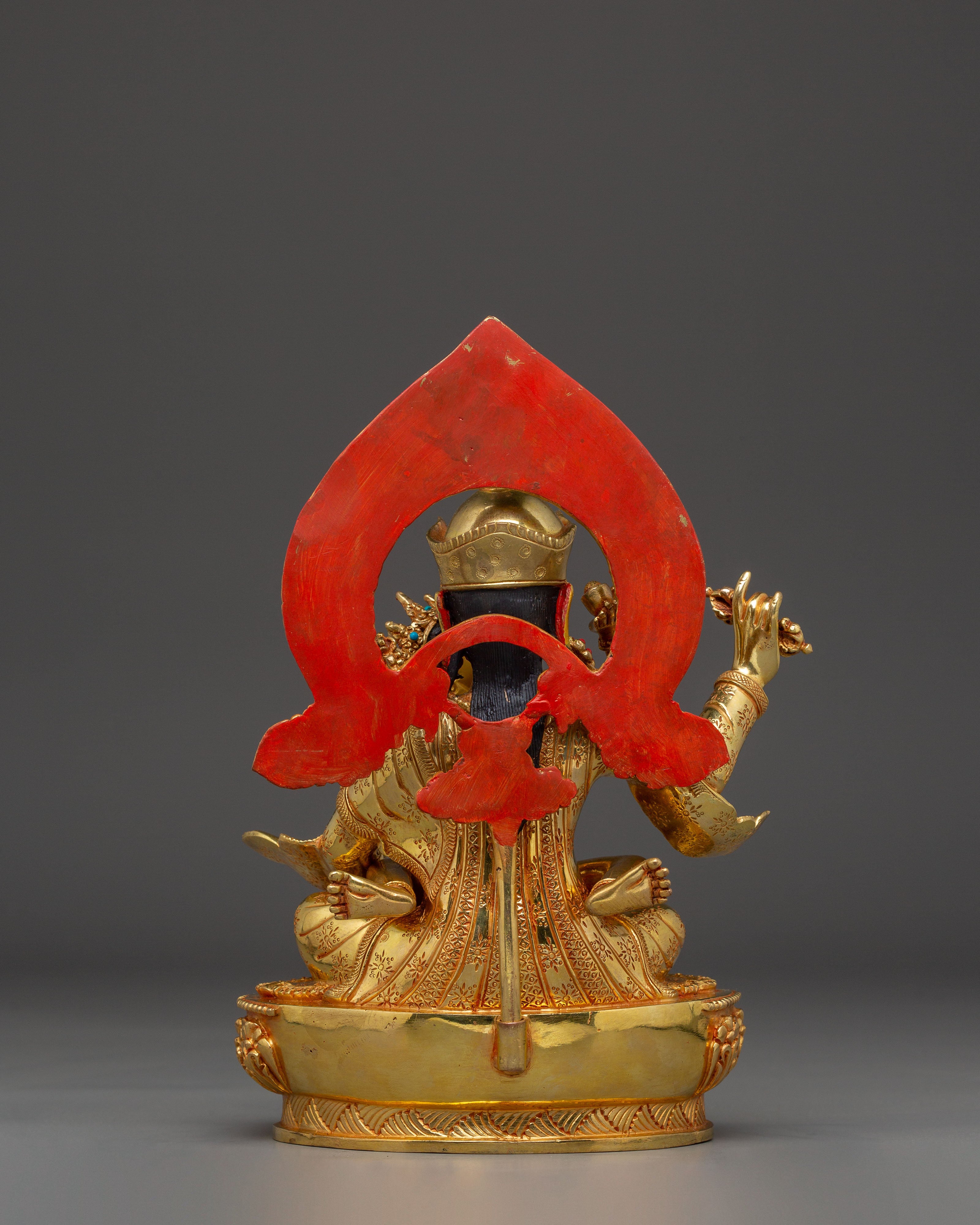 Statue of Guru Rinpoche with Consort | Lotus Born Guru