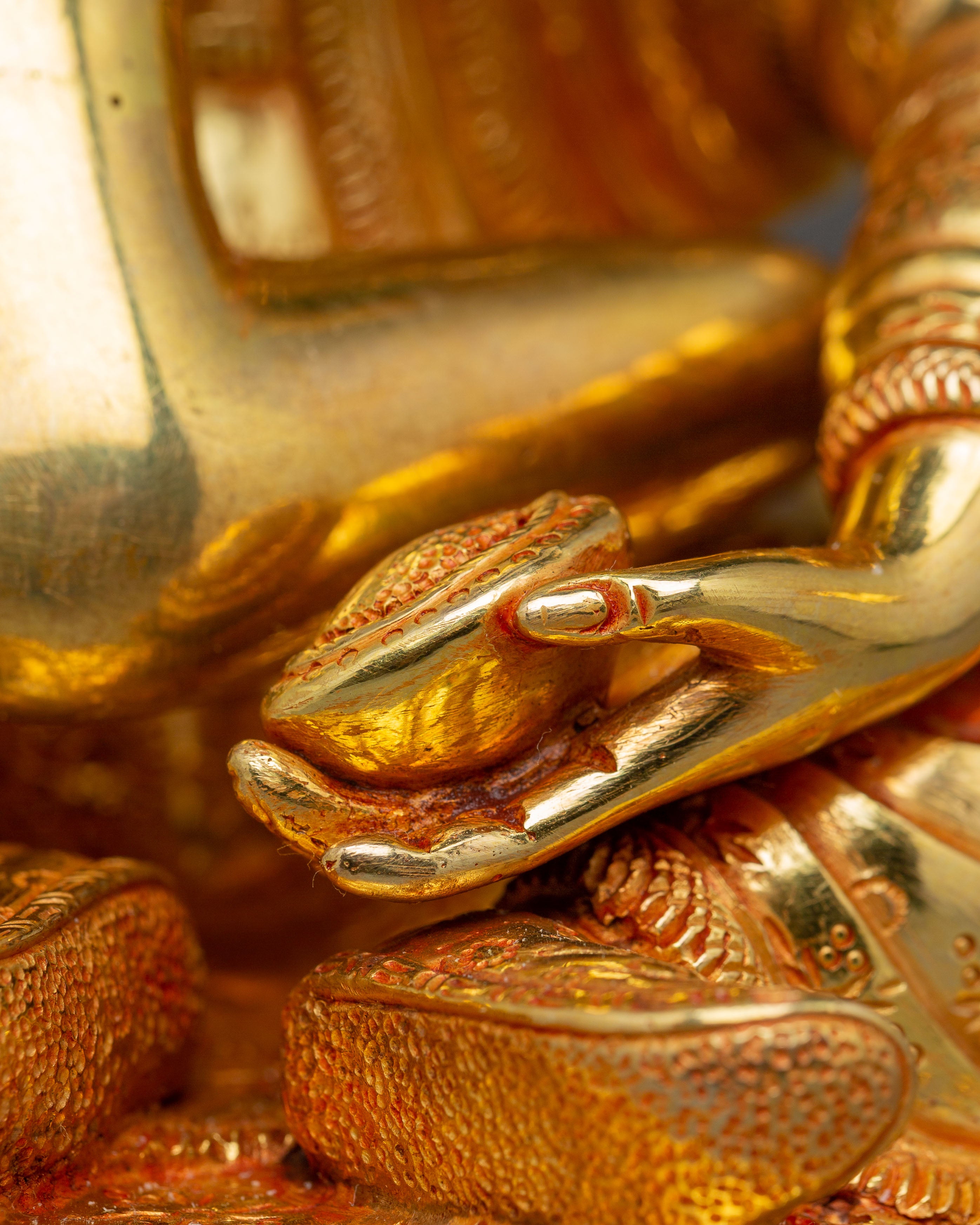 Statue of Guru Rinpoche with Consort | Lotus Born Guru