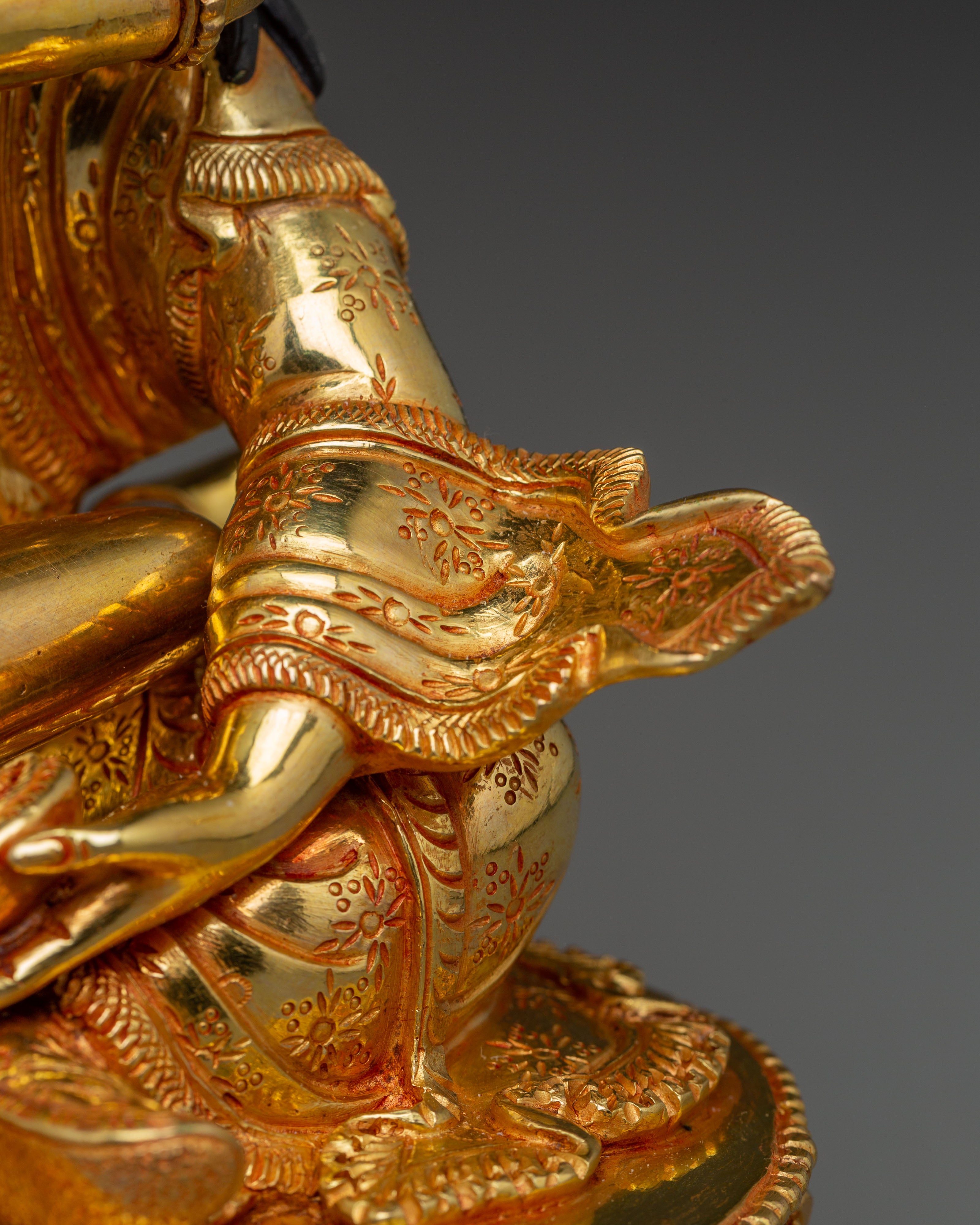 Statue of Guru Rinpoche with Consort | Lotus Born Guru