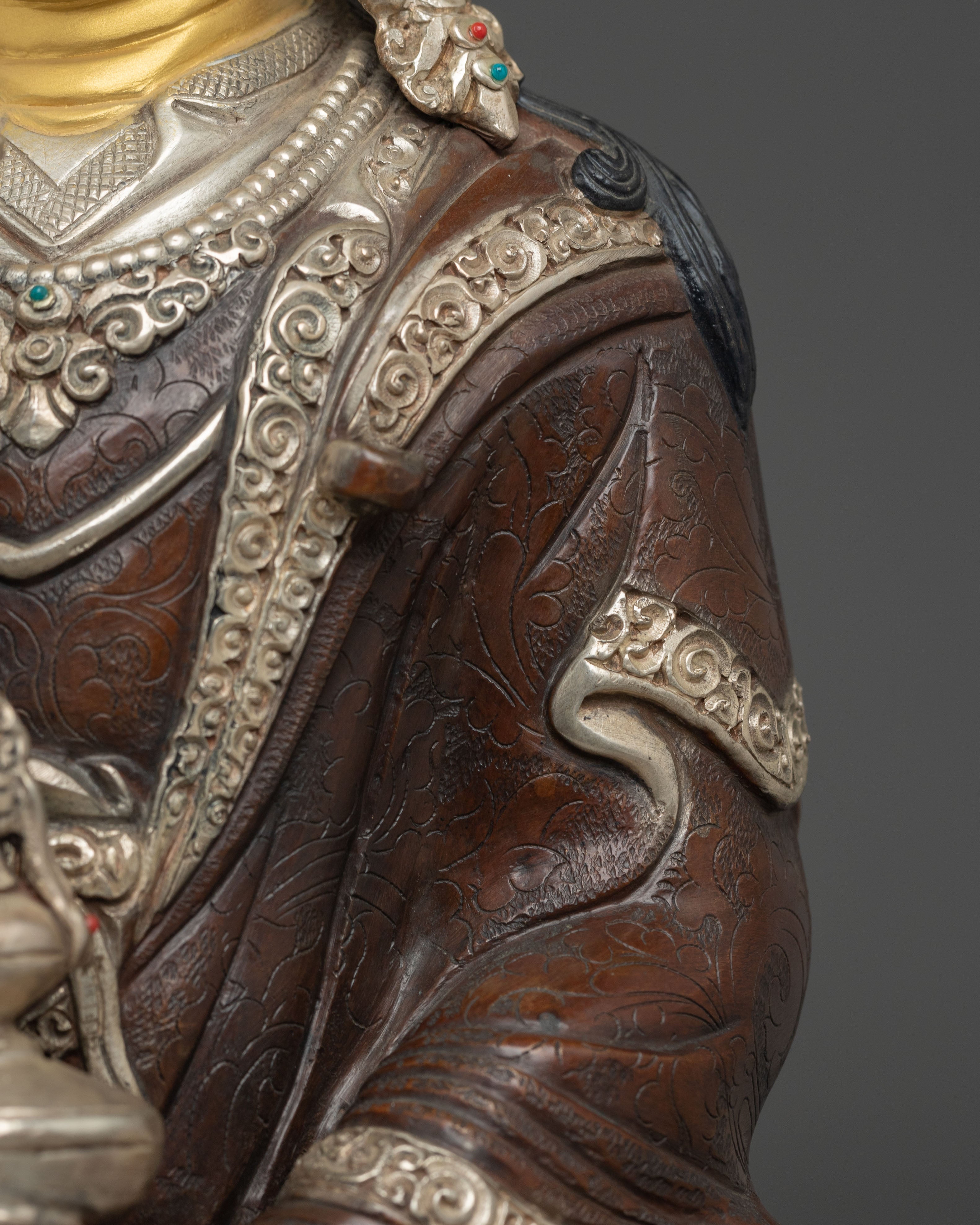 Copper Statue of Guru Tsyoke Dorje | Guru Rinpoche Manifestation