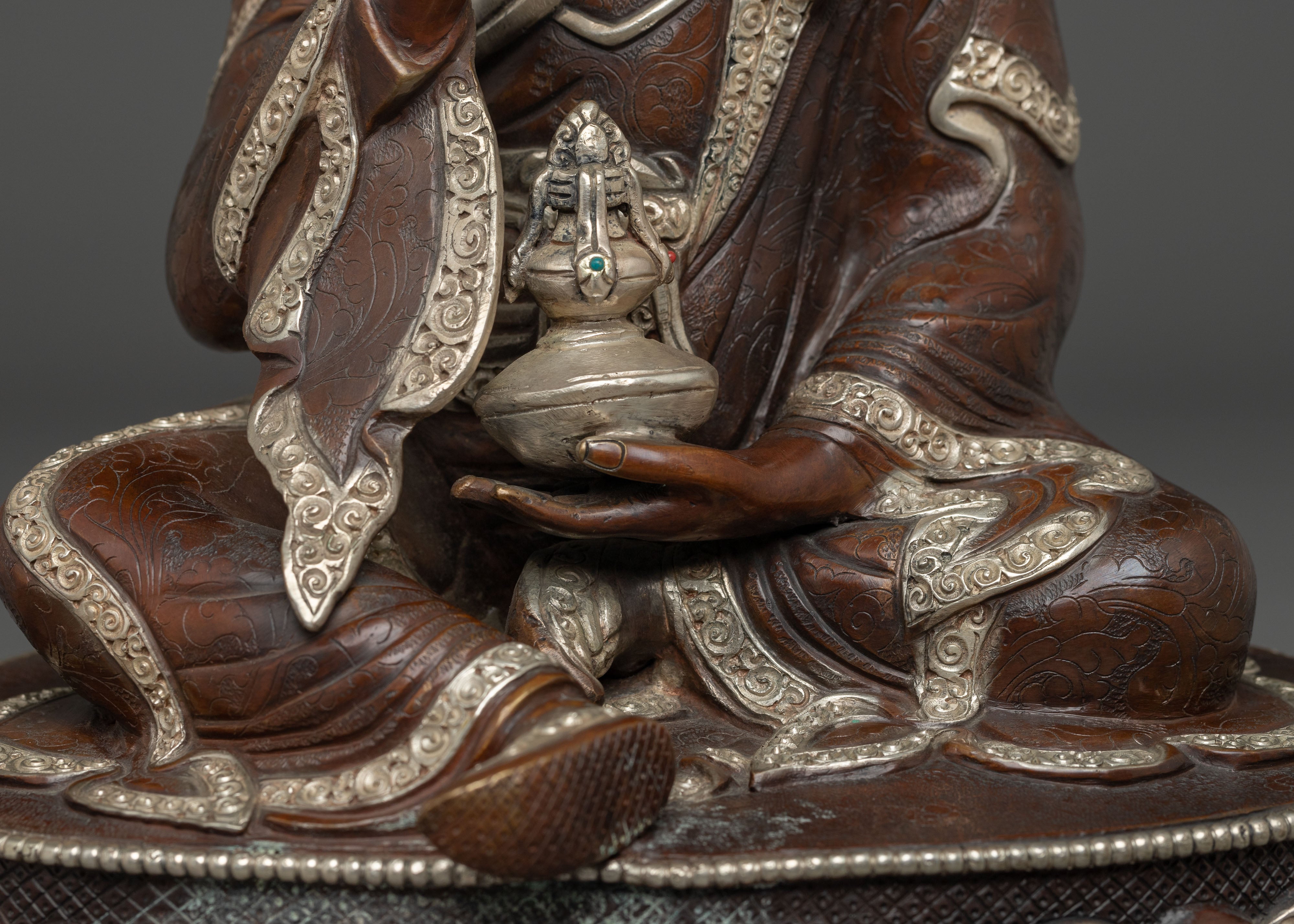 Copper Statue of Guru Tsyoke Dorje | Guru Rinpoche Manifestation