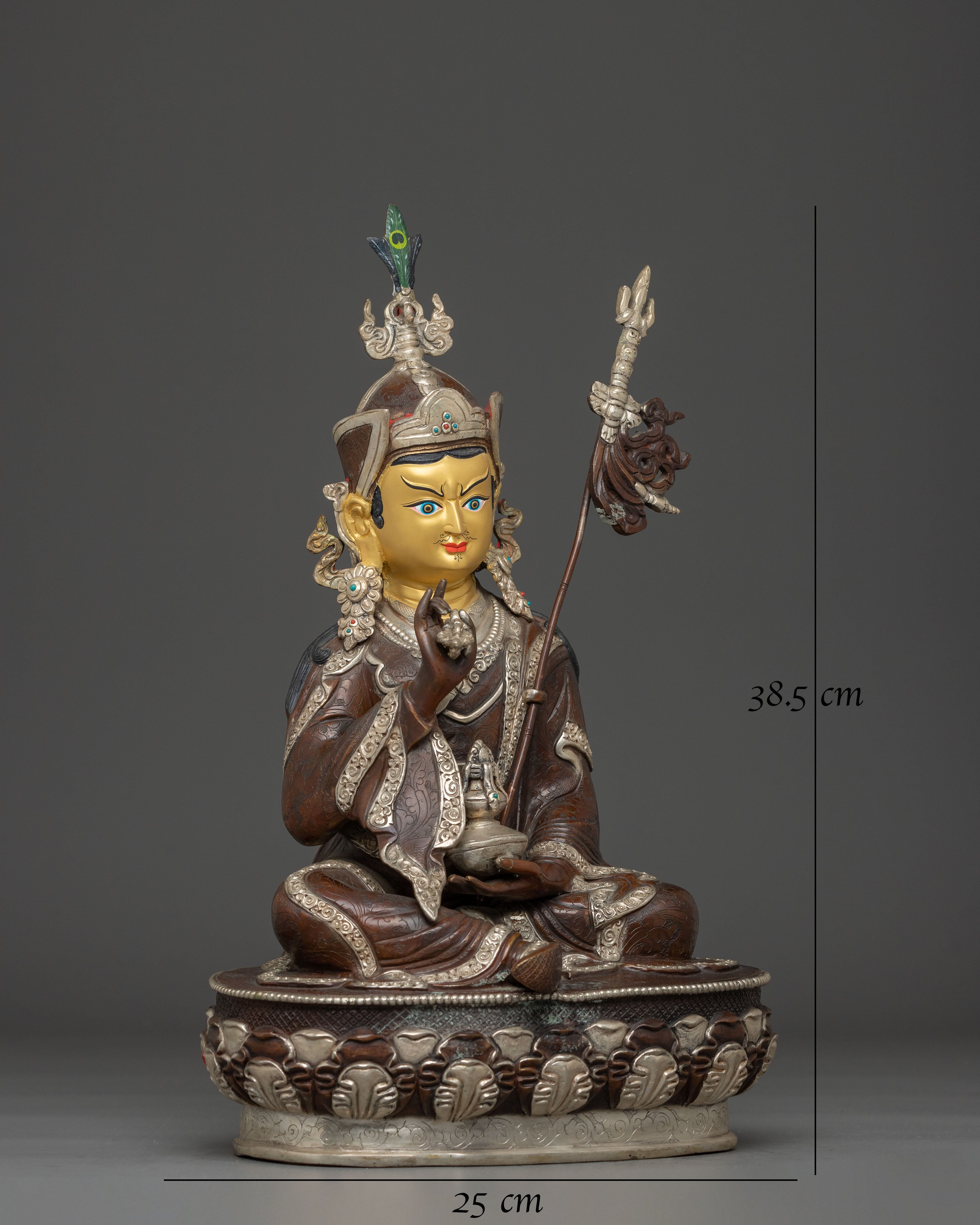 Copper Statue of Guru Tsyoke Dorje