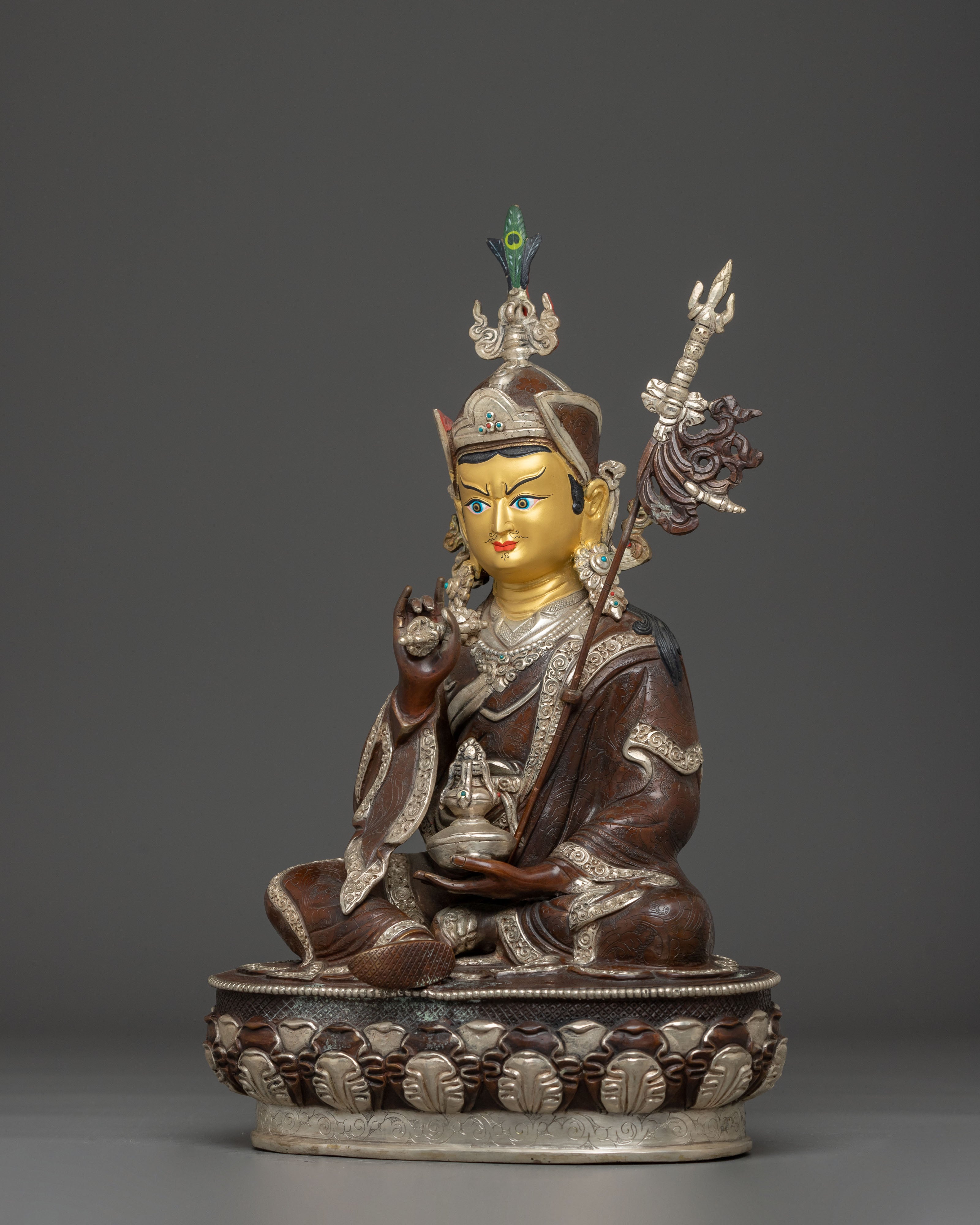 Copper Statue of Guru Tsyoke Dorje | Guru Rinpoche Manifestation