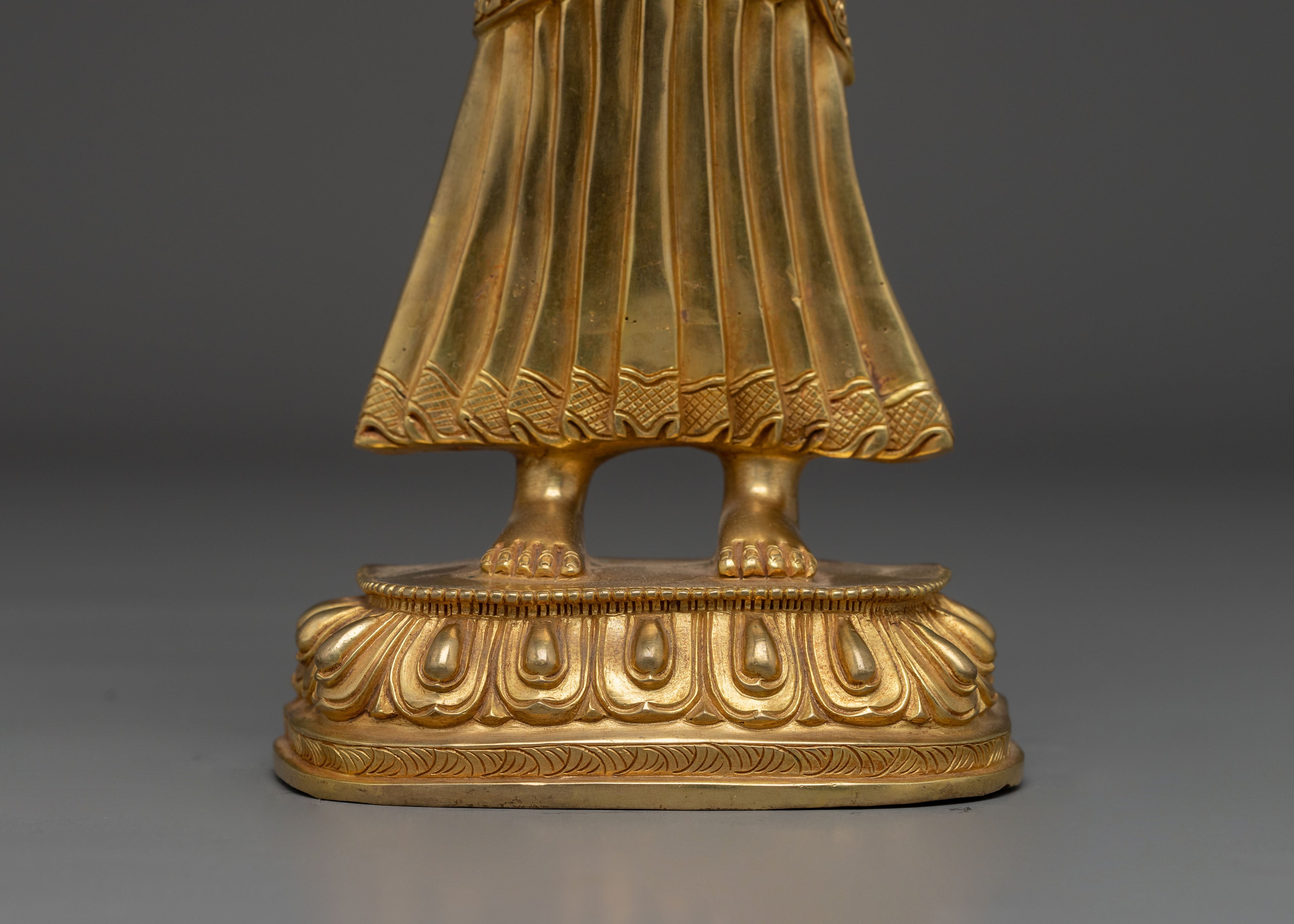 Statue of Shakyamuni Buddha with Ananda and Kashyapa