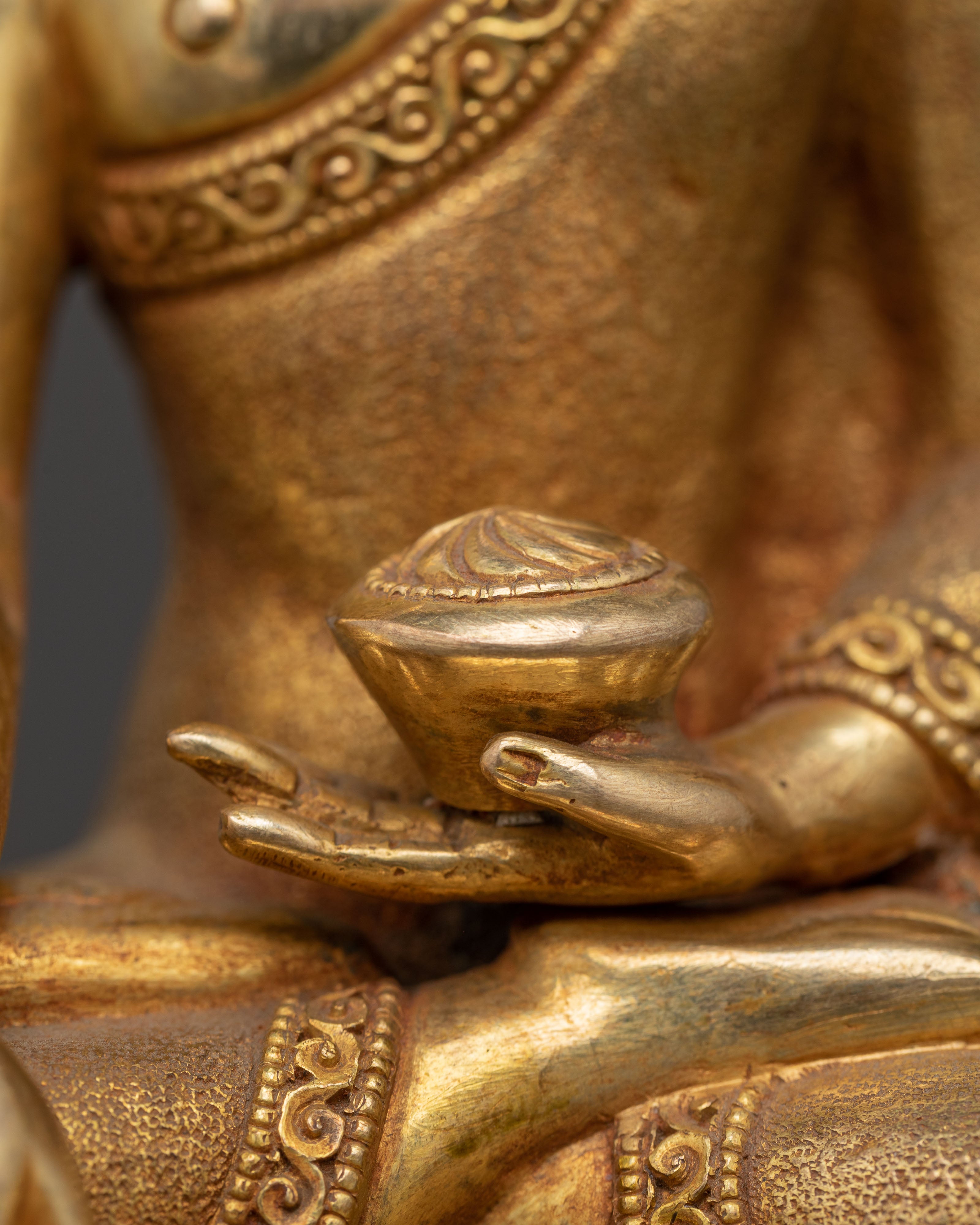 Golden Statue of Buddha Shakyamuni | The Enlightened One