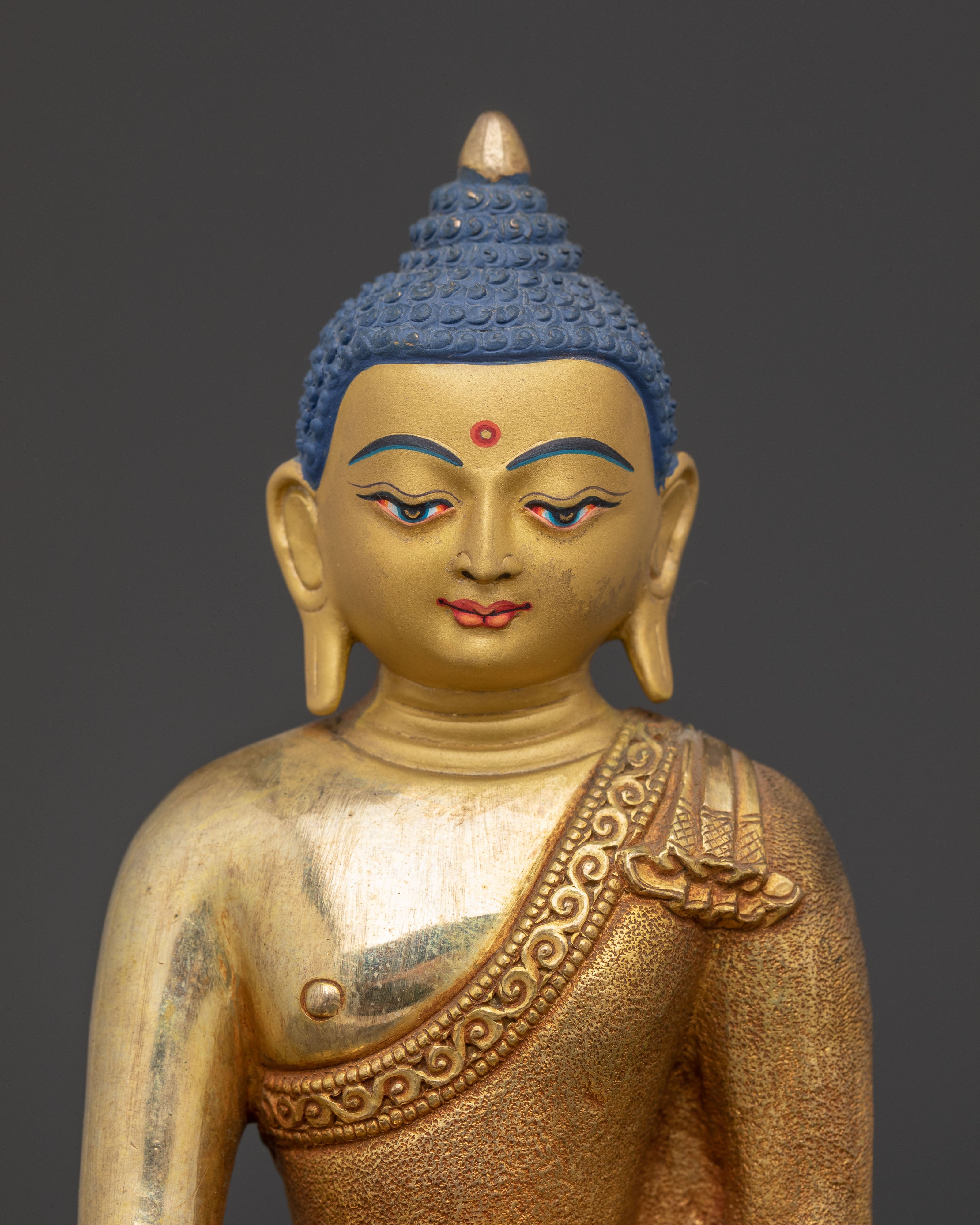 Golden Statue of Buddha Shakyamuni | The Enlightened One