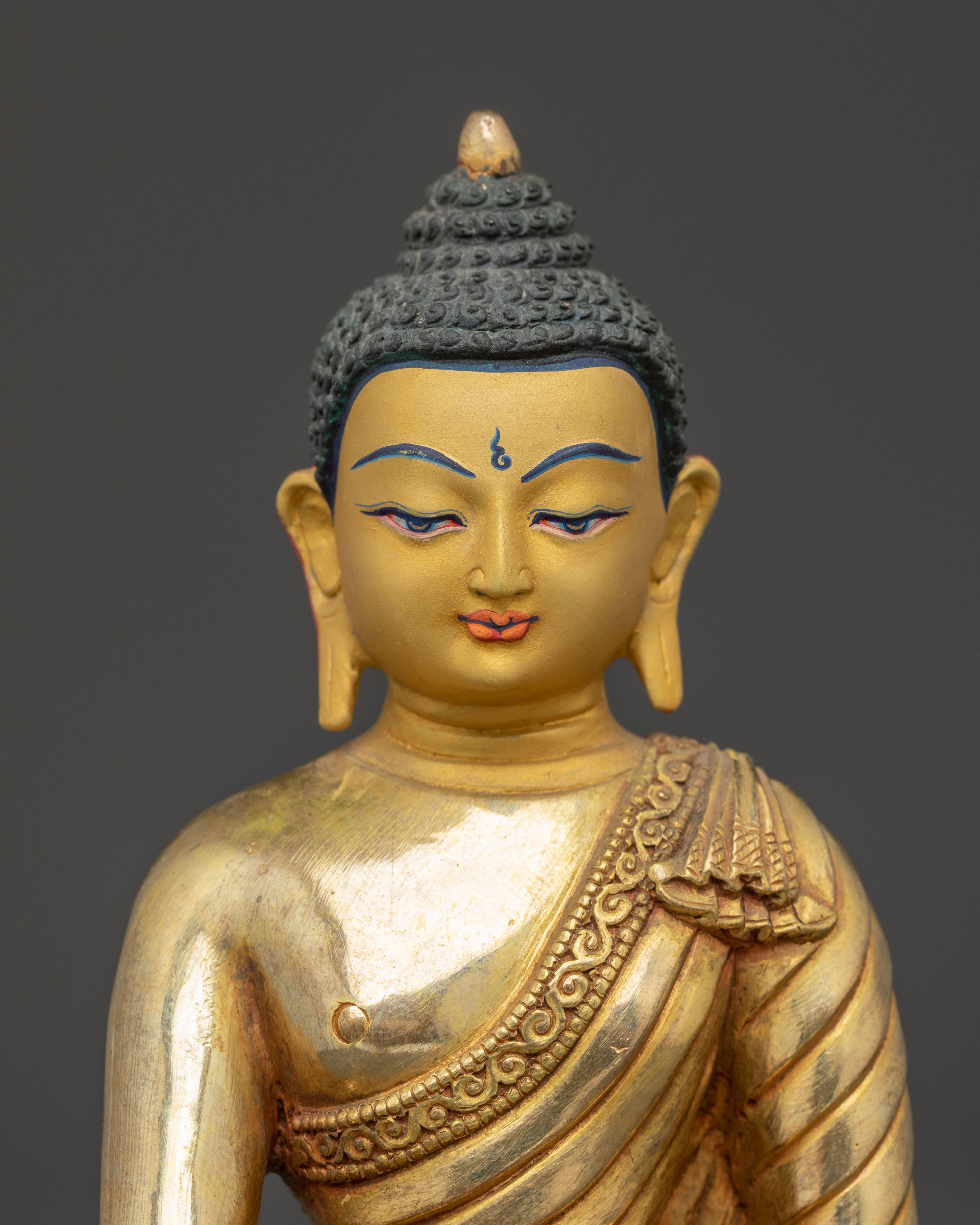 Golden Sculpture of Buddha Shakyamuni | The Awakened One
