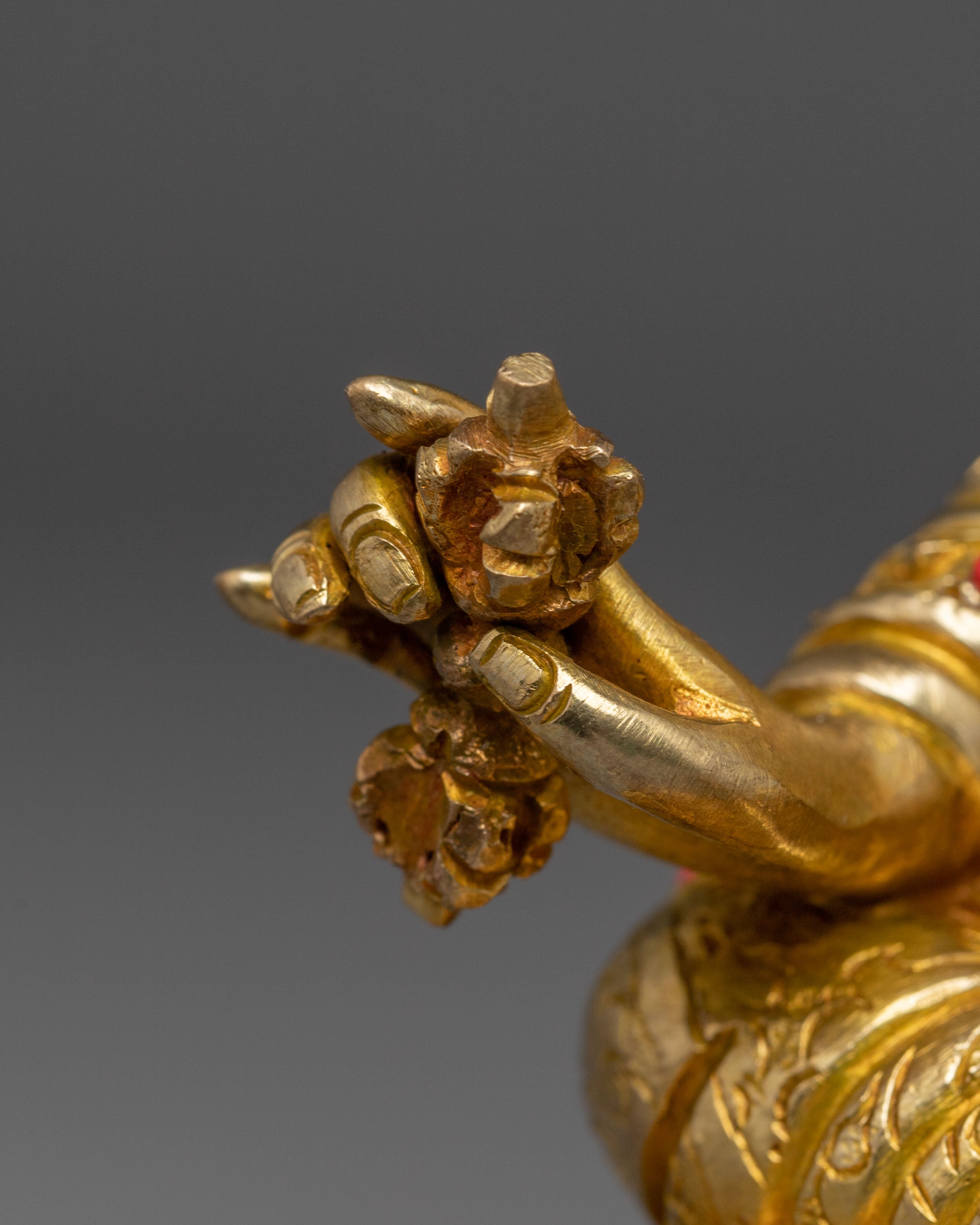 Golden Guru Rinpoche Art for Meditation - A Symbol of Wisdom & Protection
