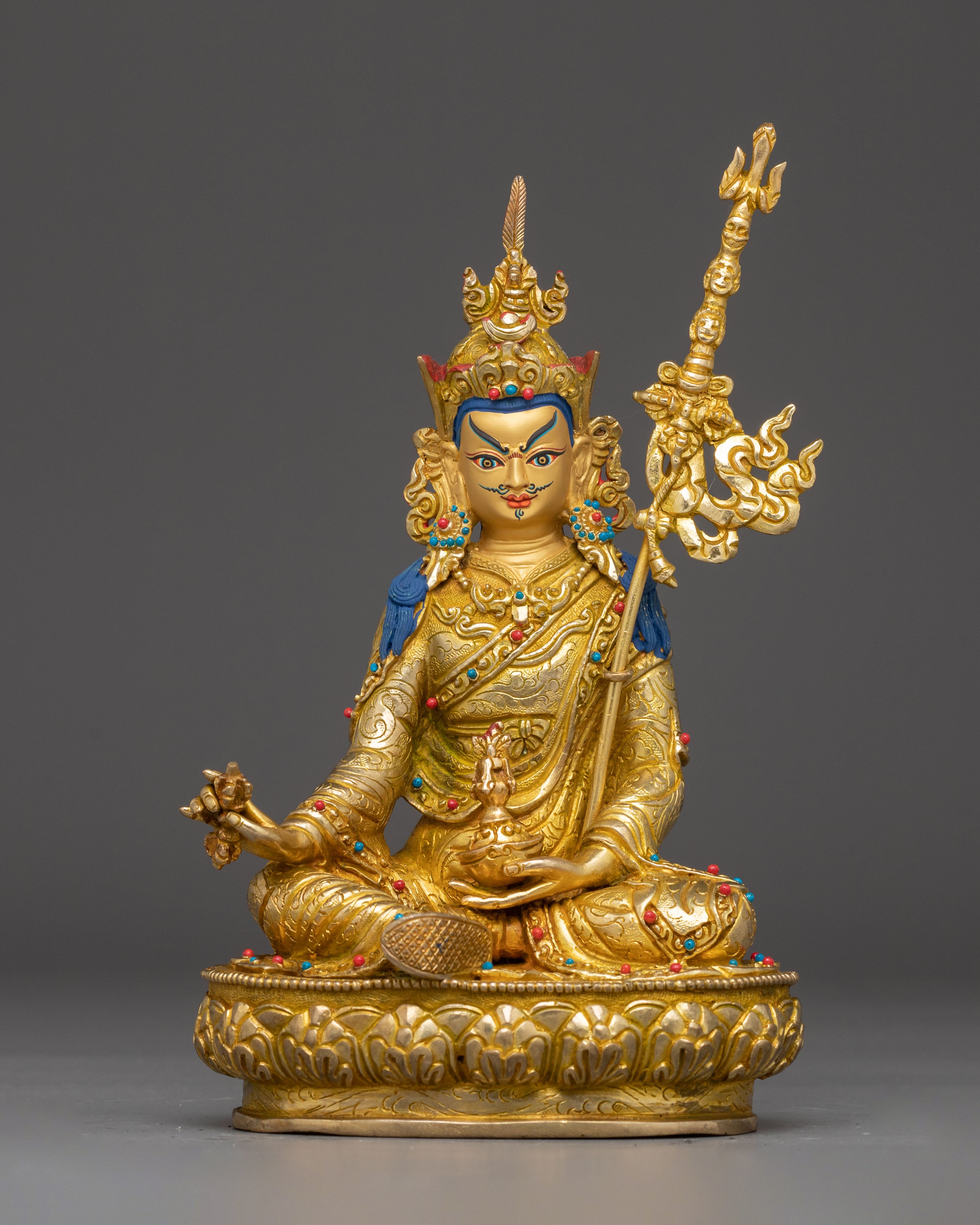 Golden Guru Rinpoche Art for Meditation