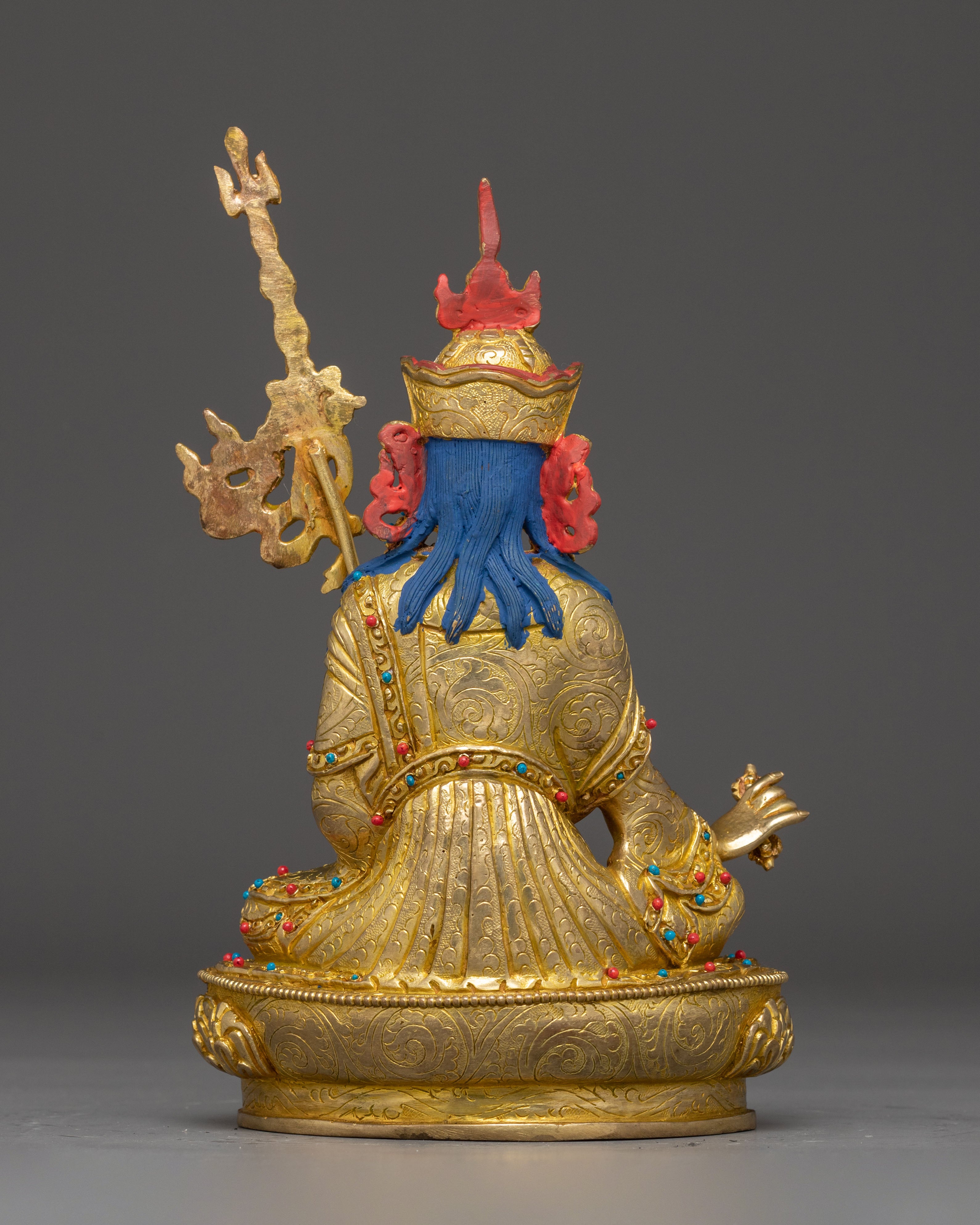 Golden Guru Rinpoche Art for Meditation - A Symbol of Wisdom & Protection