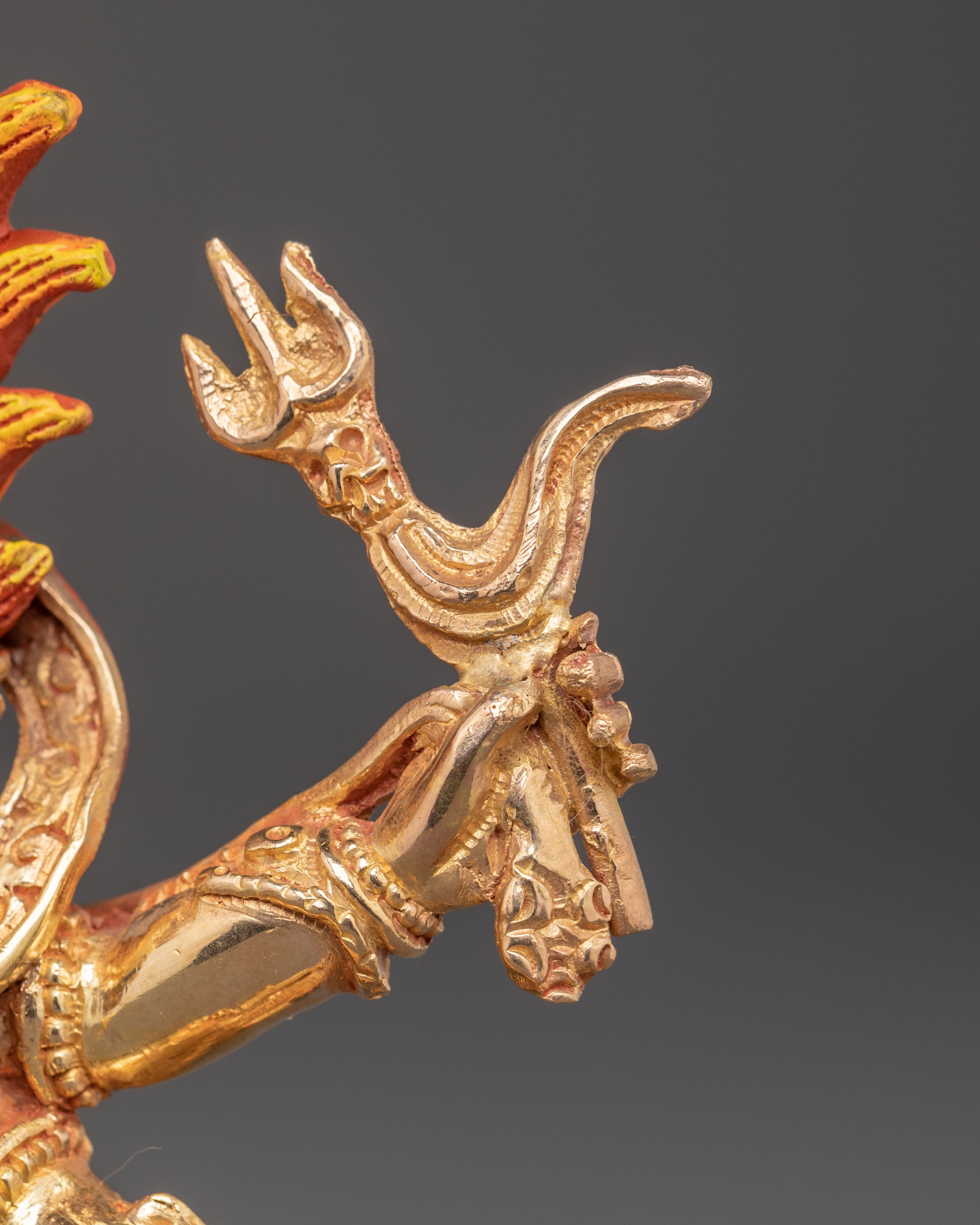 Statue of Protector Six Armed Mahakala | Shadbhuja Mahakala Sculpture