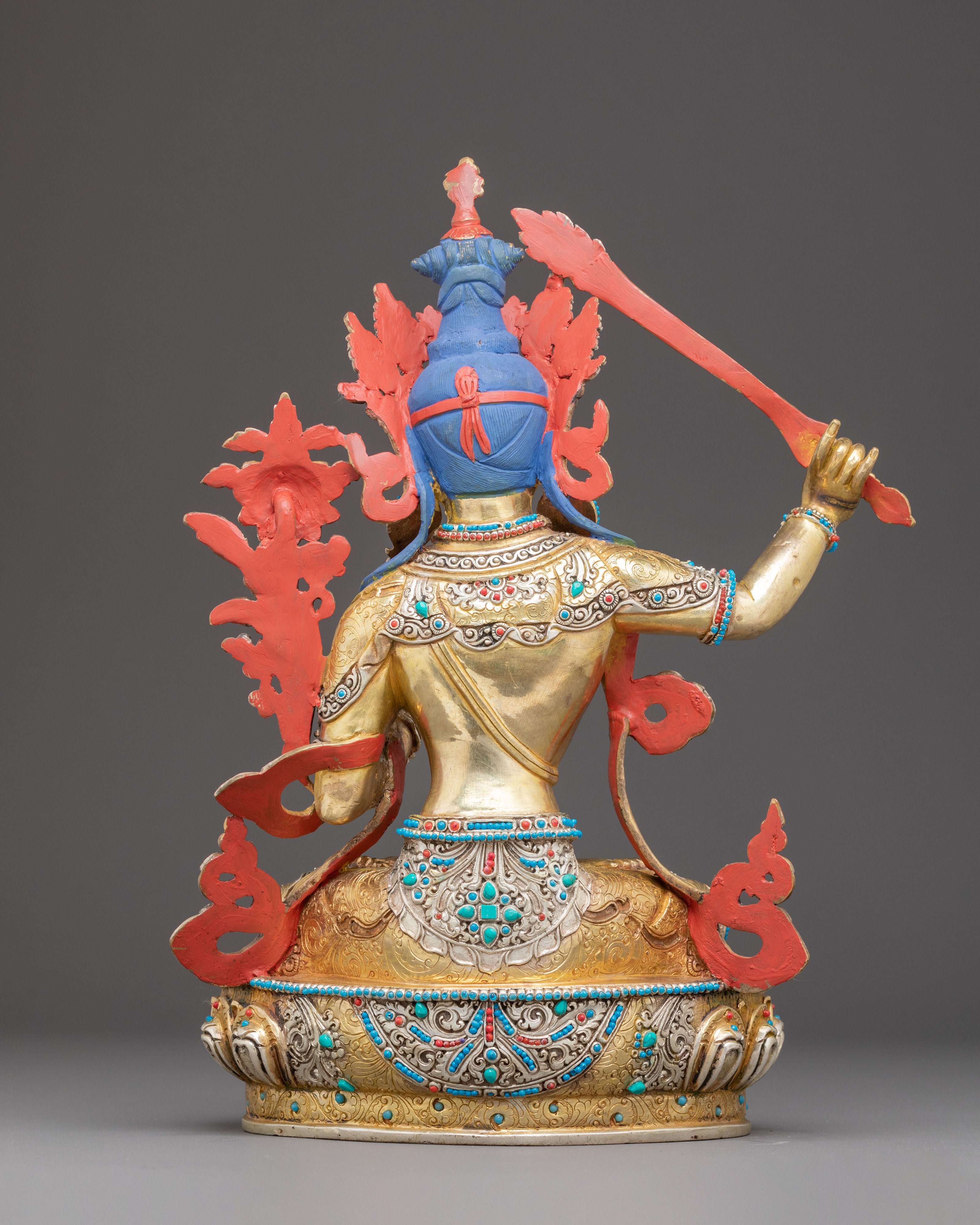 Copper Statue of Manjushri: Bodhisattva of Wisdom