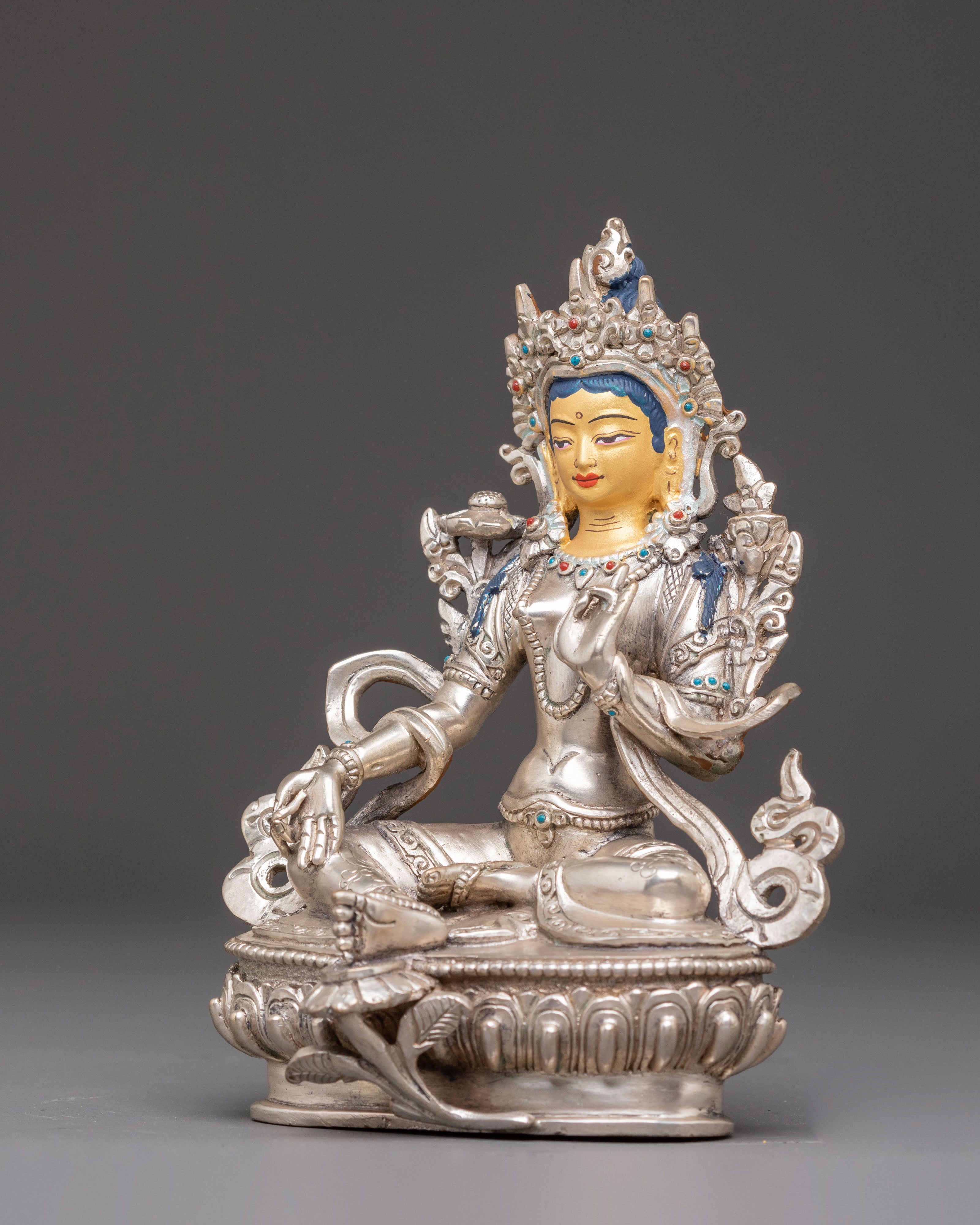 Green Tara, Protector Deity: Nepali handcrafted Art