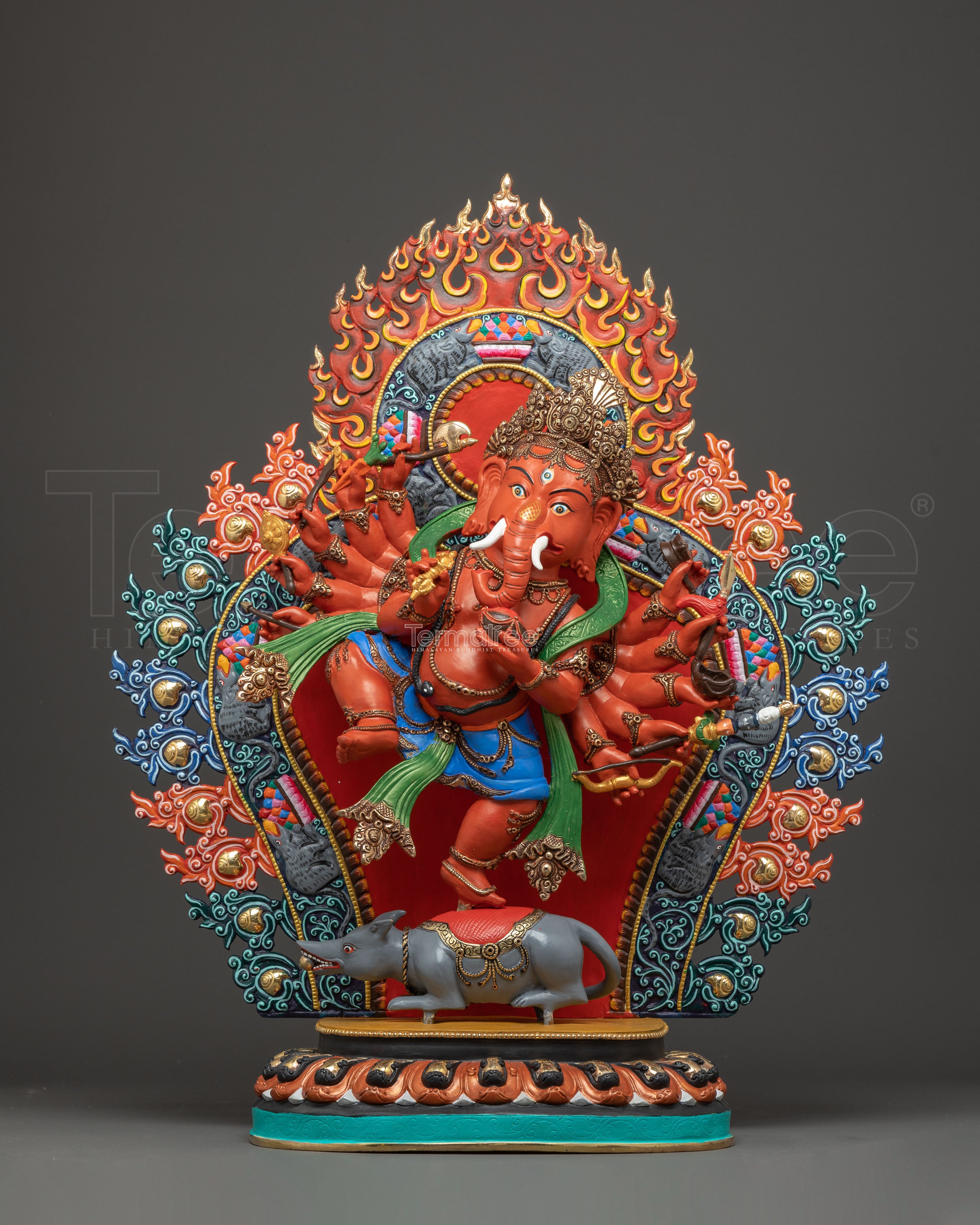 Majestic Statue of Hindu Deity Ganesha | Symbol of Wisdom