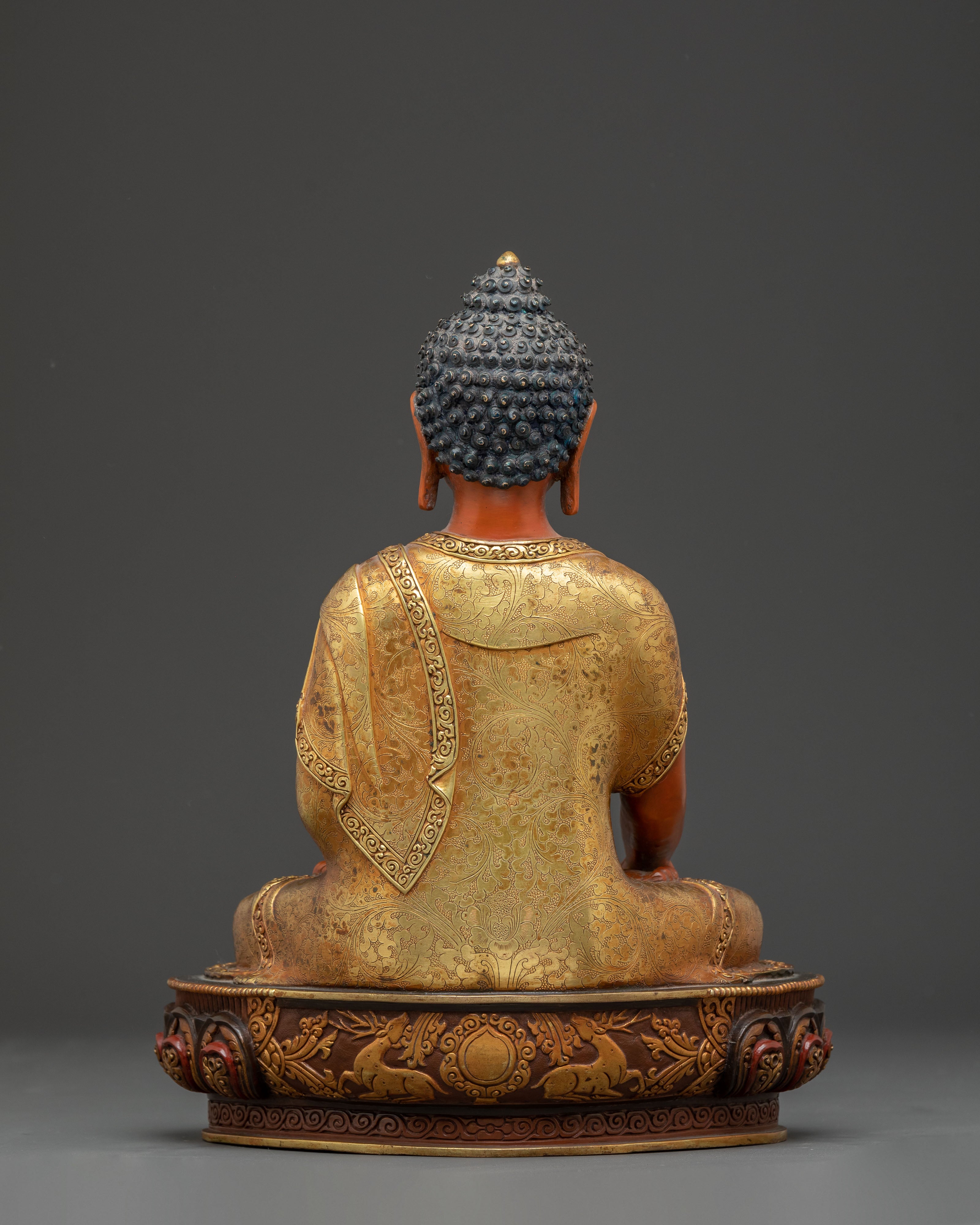 11.8 Inch Golden Statue of Buddha Shakyamuni