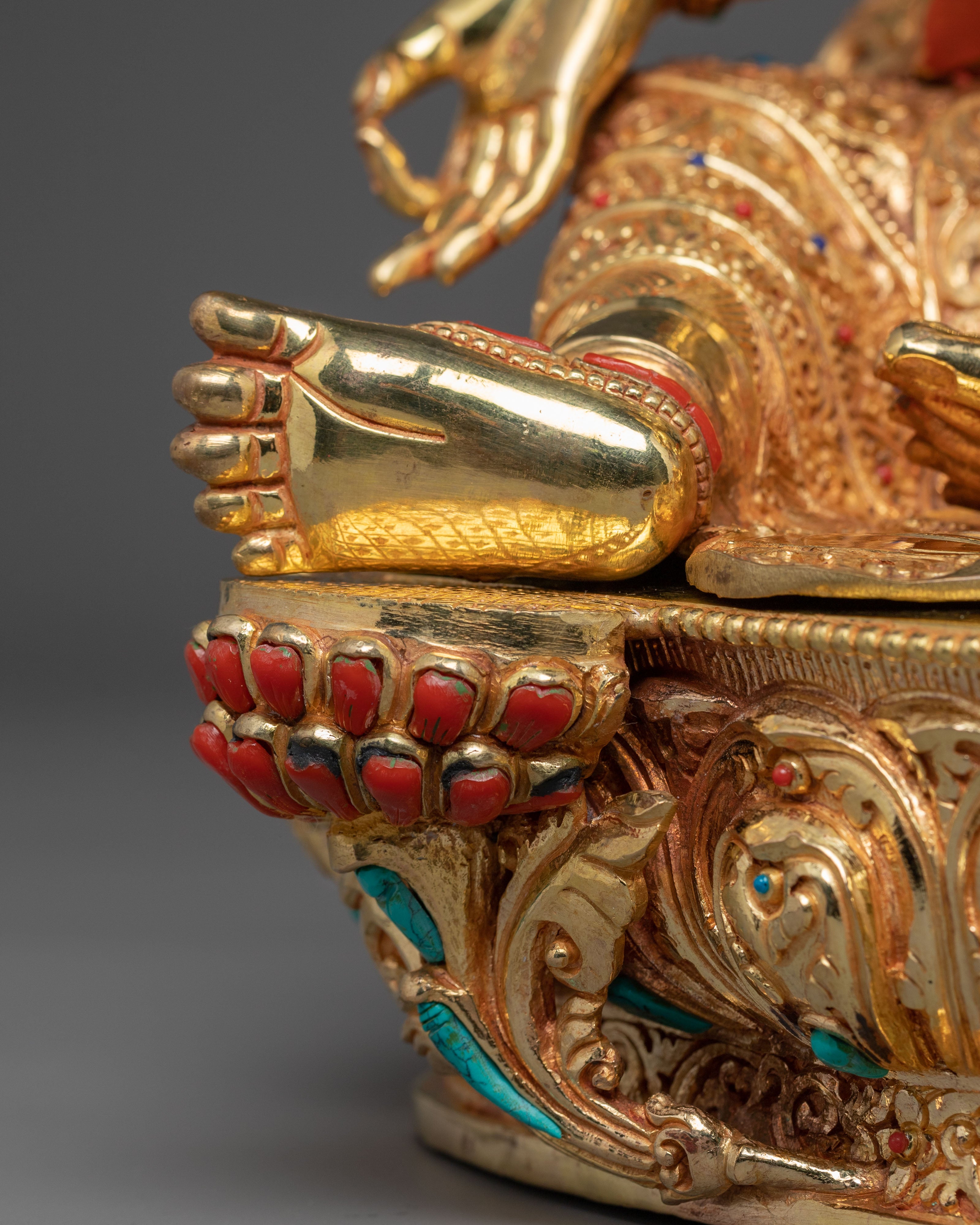 Enlightened Green Tara: Himalayan Nepali Statue