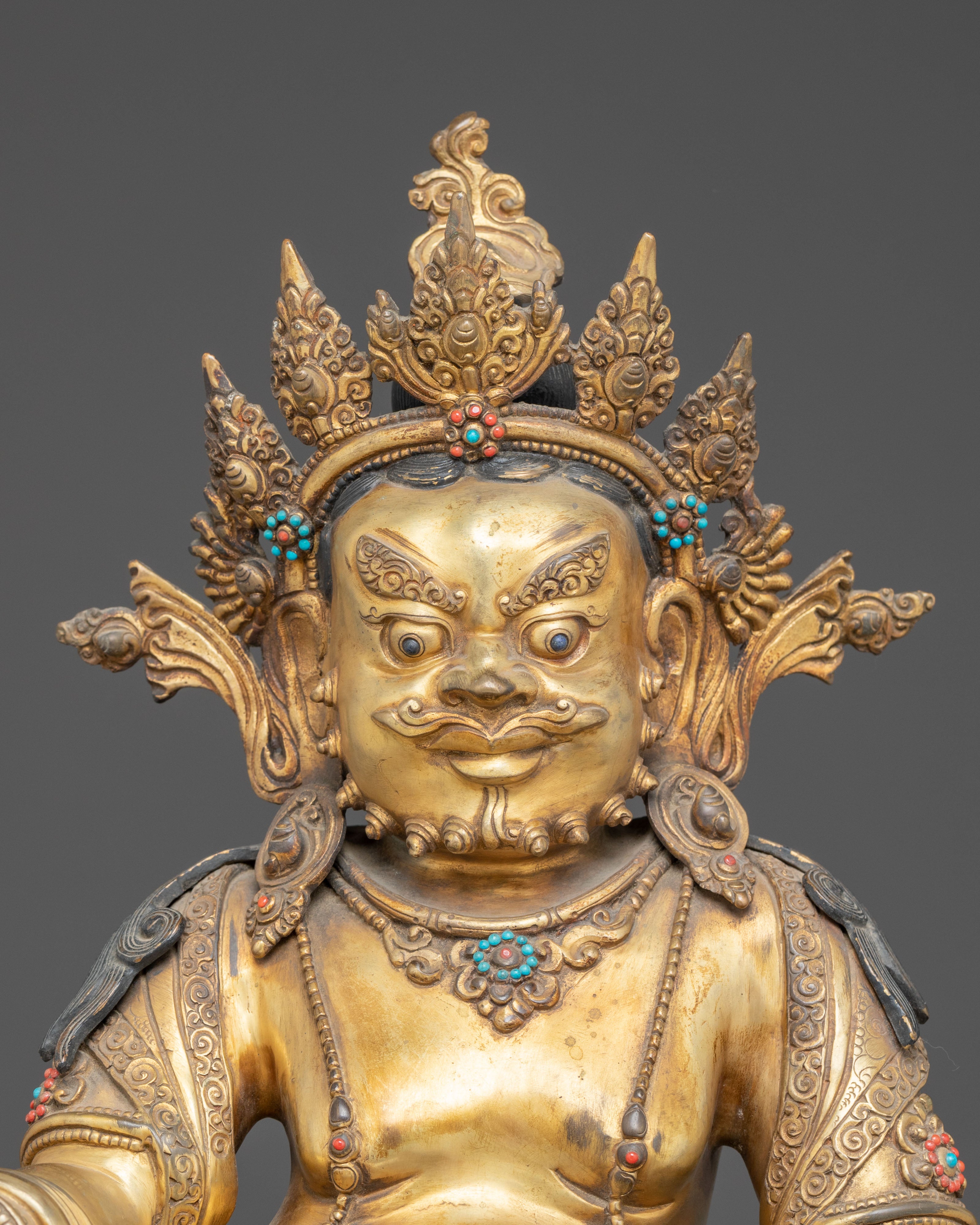 Sculpture of Wealth Icon Dzambhala: Symbol of Abundance