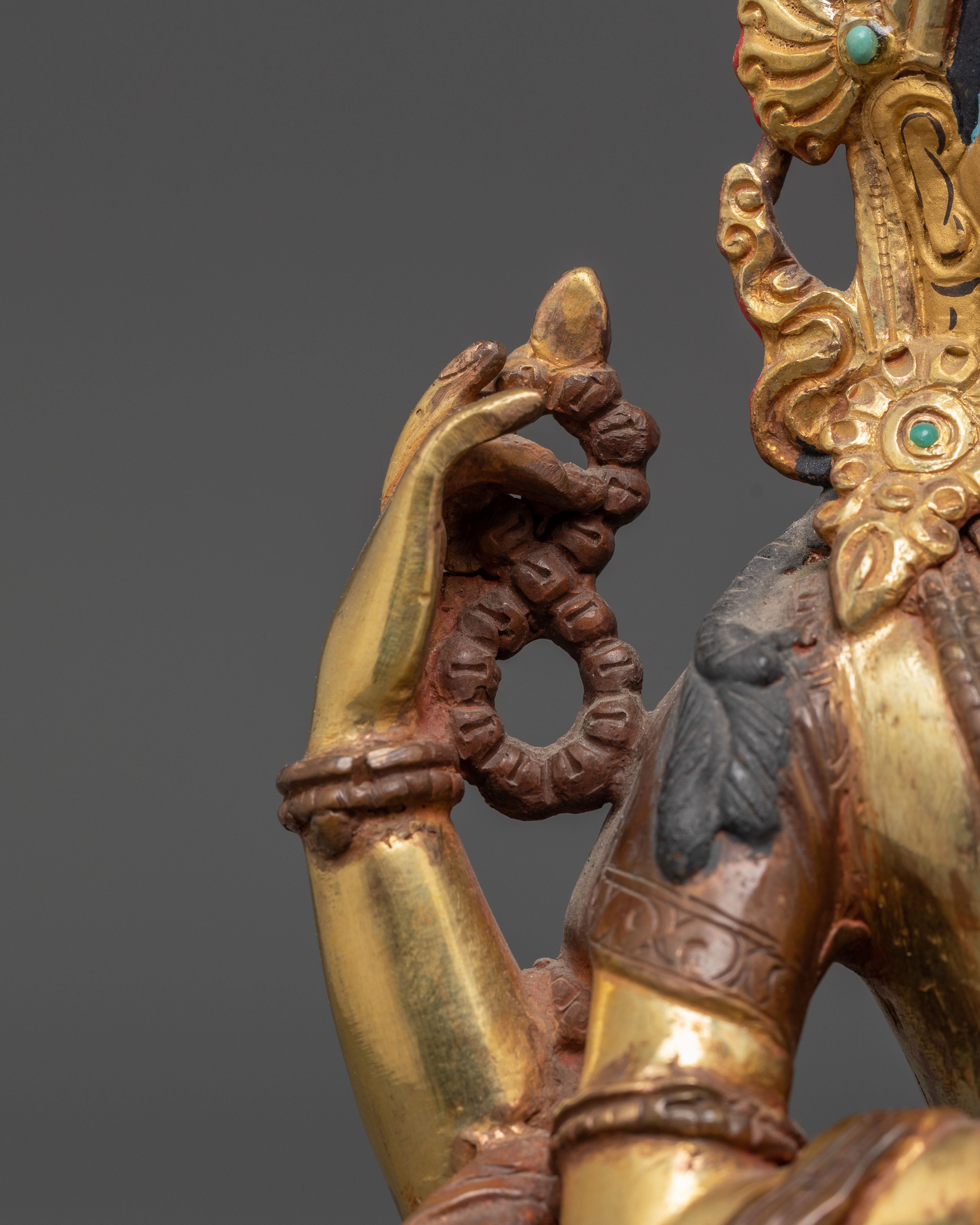 8.8 Inch Chenrezig Bodhisattva Statue | Himalayan Avalokiteshvara Sculpture