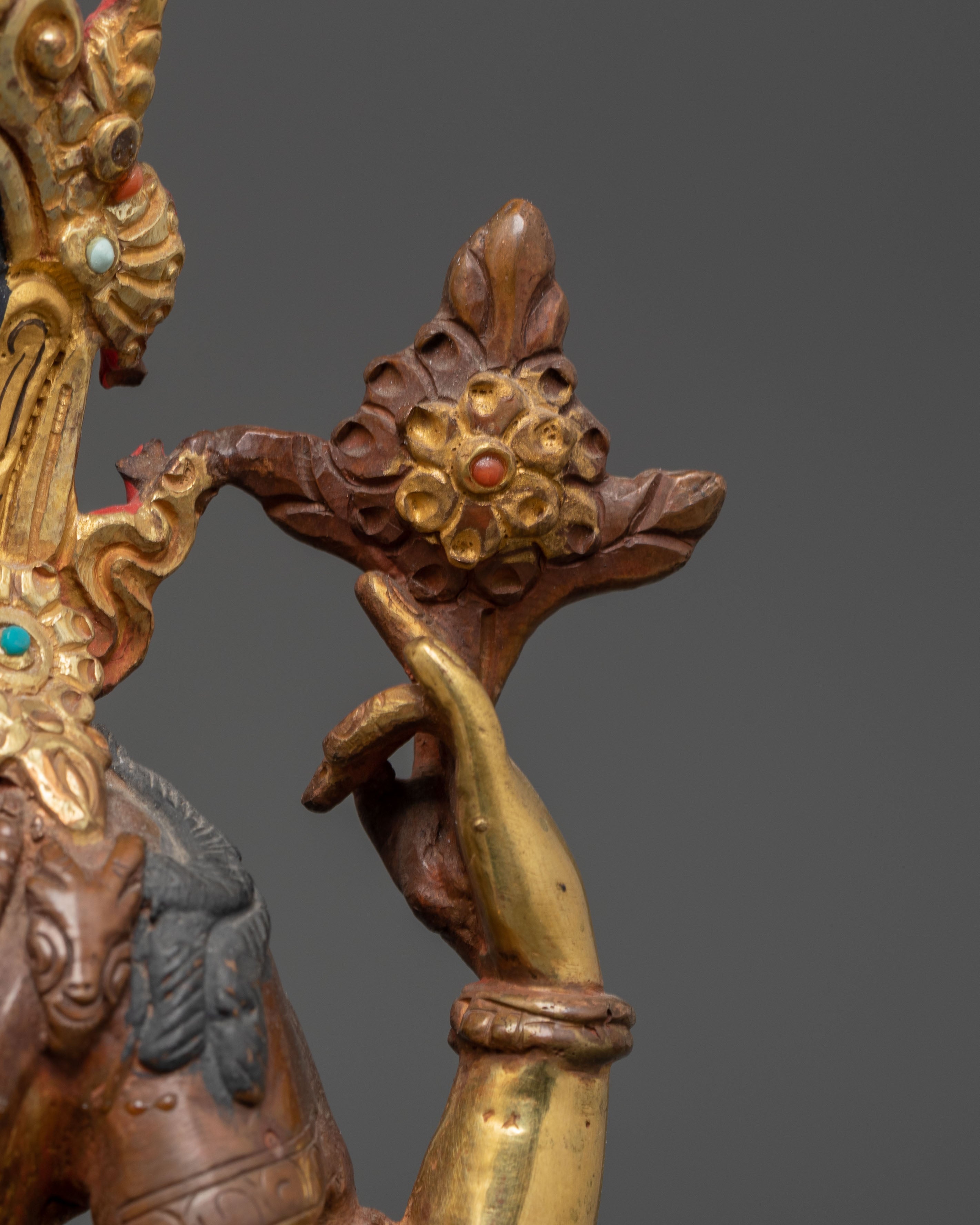 8.8 Inch Chenrezig Bodhisattva Statue | Himalayan Avalokiteshvara Sculpture