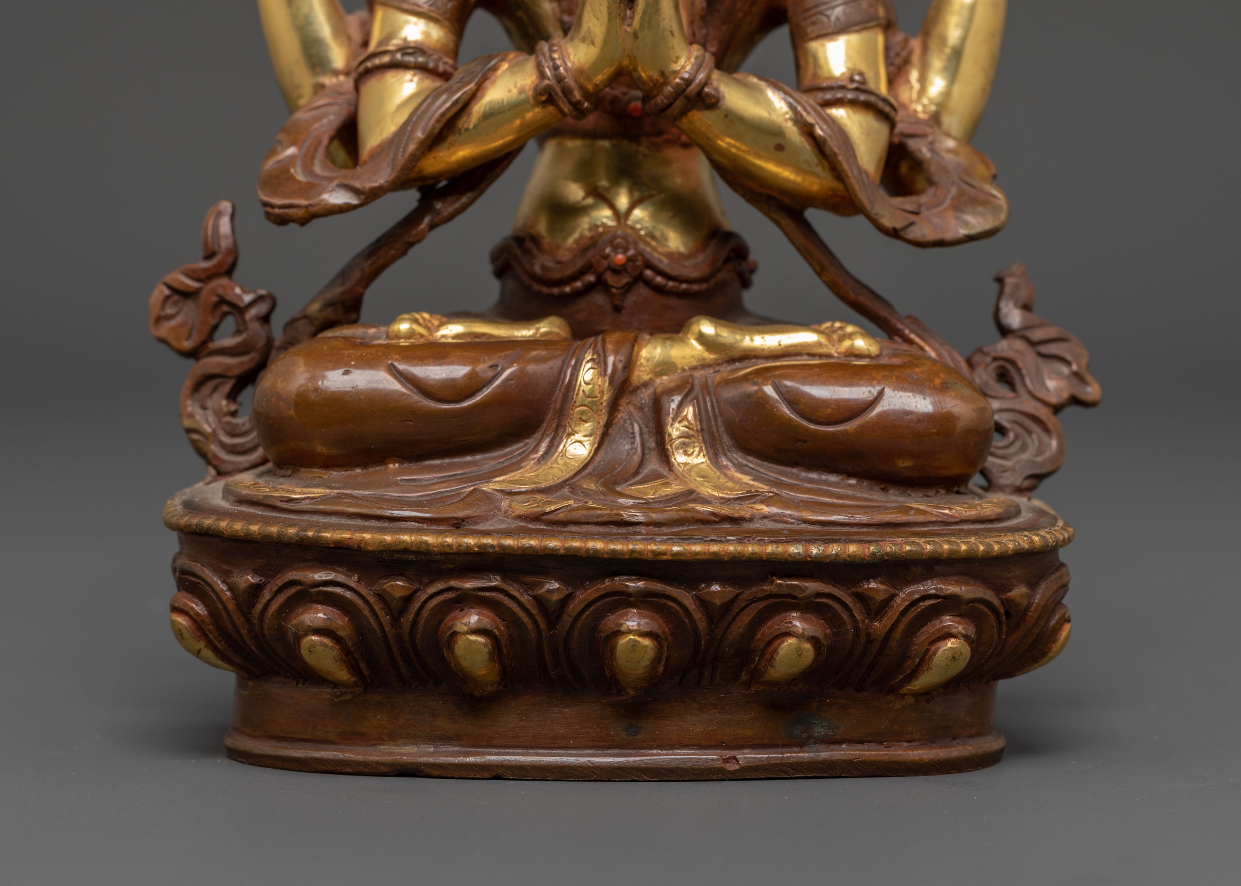 8.8 Inch Chenrezig Bodhisattva Statue | Himalayan Avalokiteshvara Sculpture