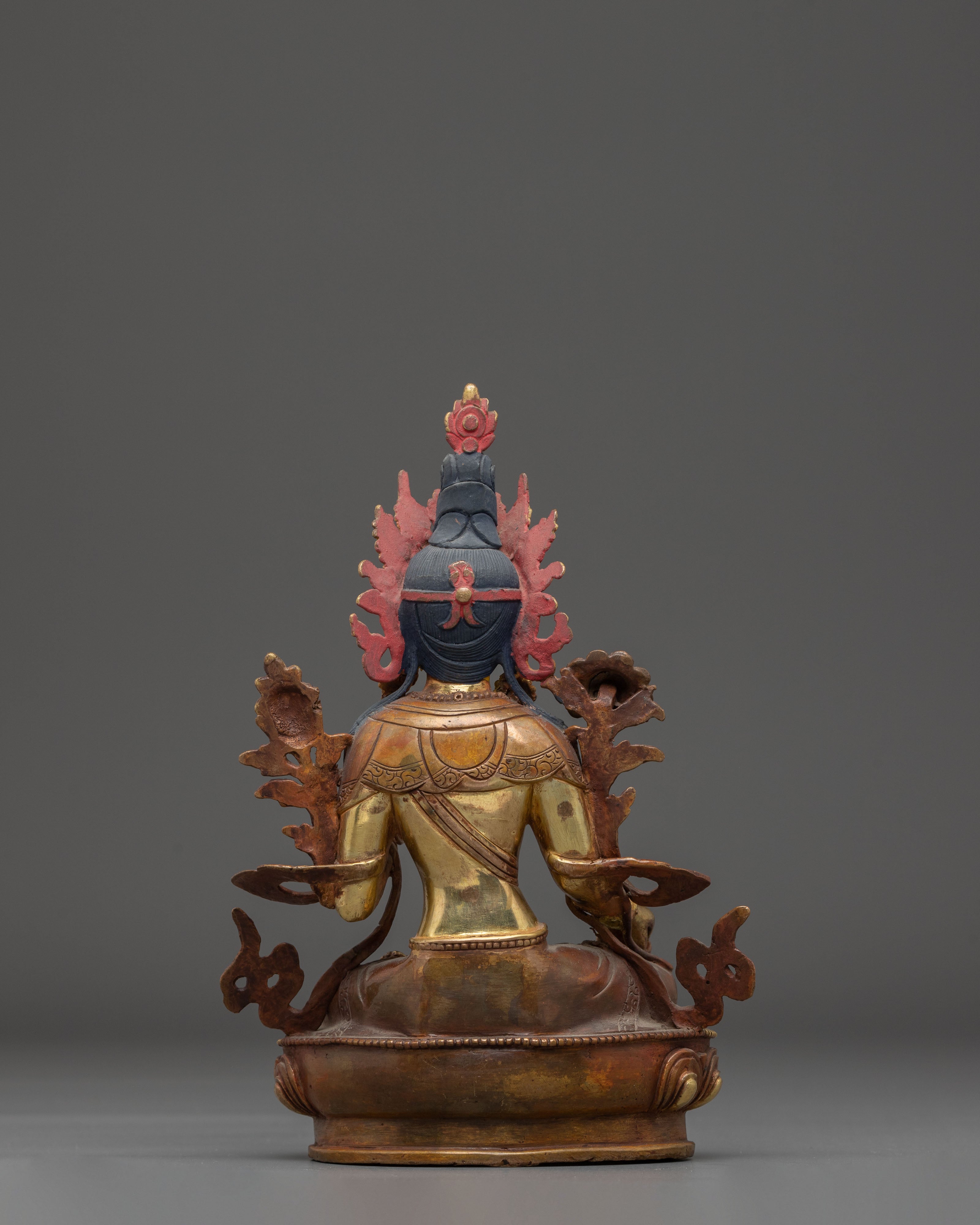 Handmade White Tara Statue: Buddhist Healing Goddess
