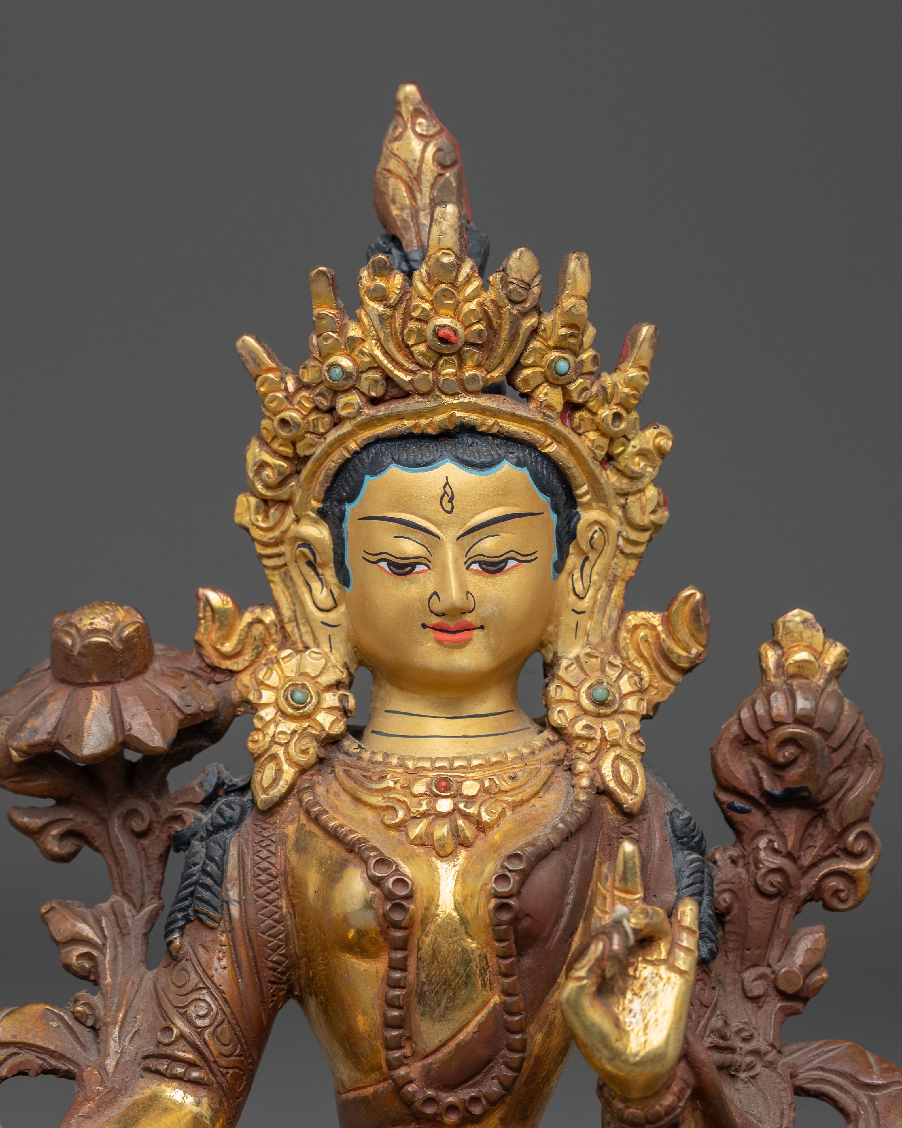Mother Green Tara Statue: Buddhist Liberation Goddess