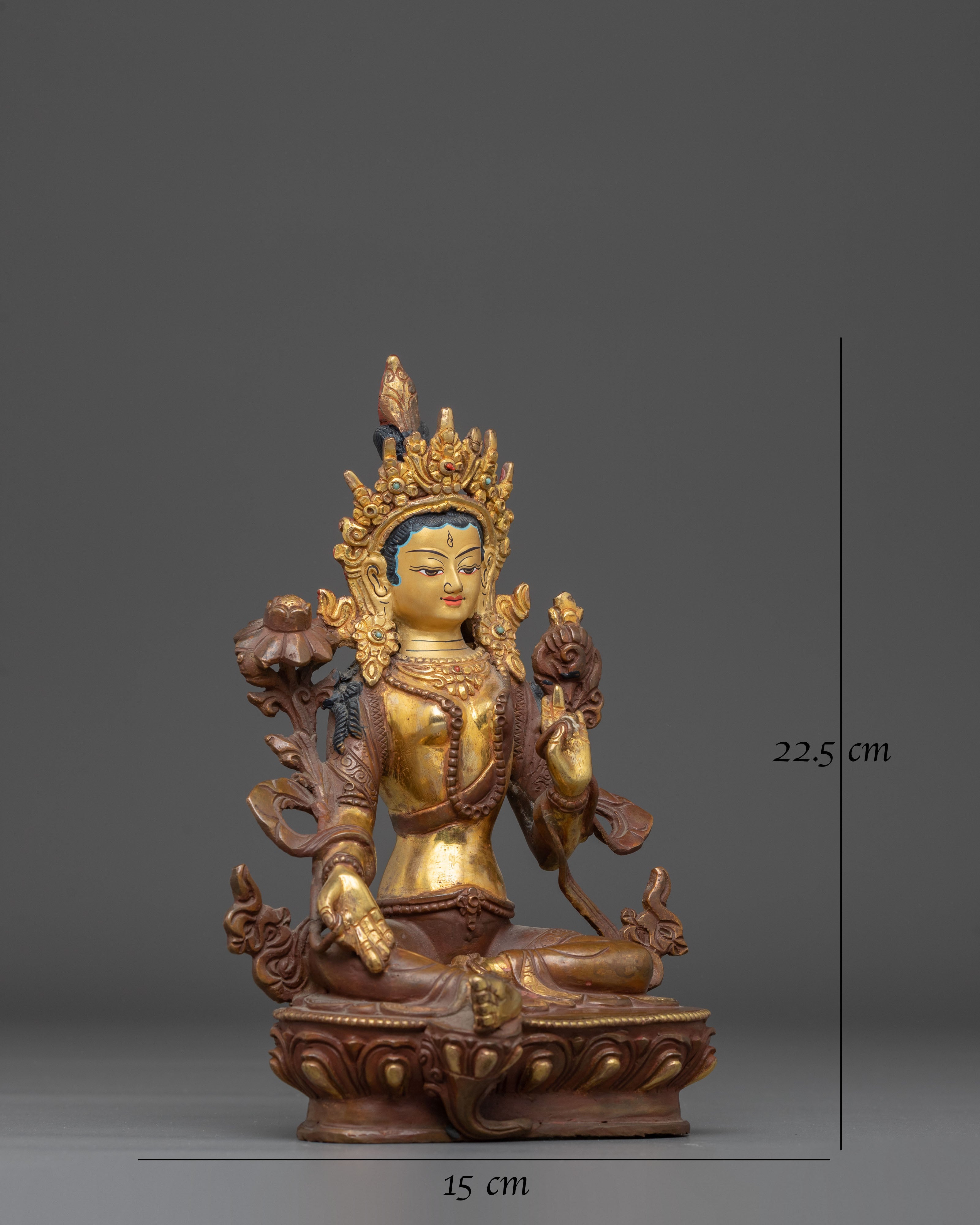 Mother Green Tara Statue: Buddhist Liberation Goddess