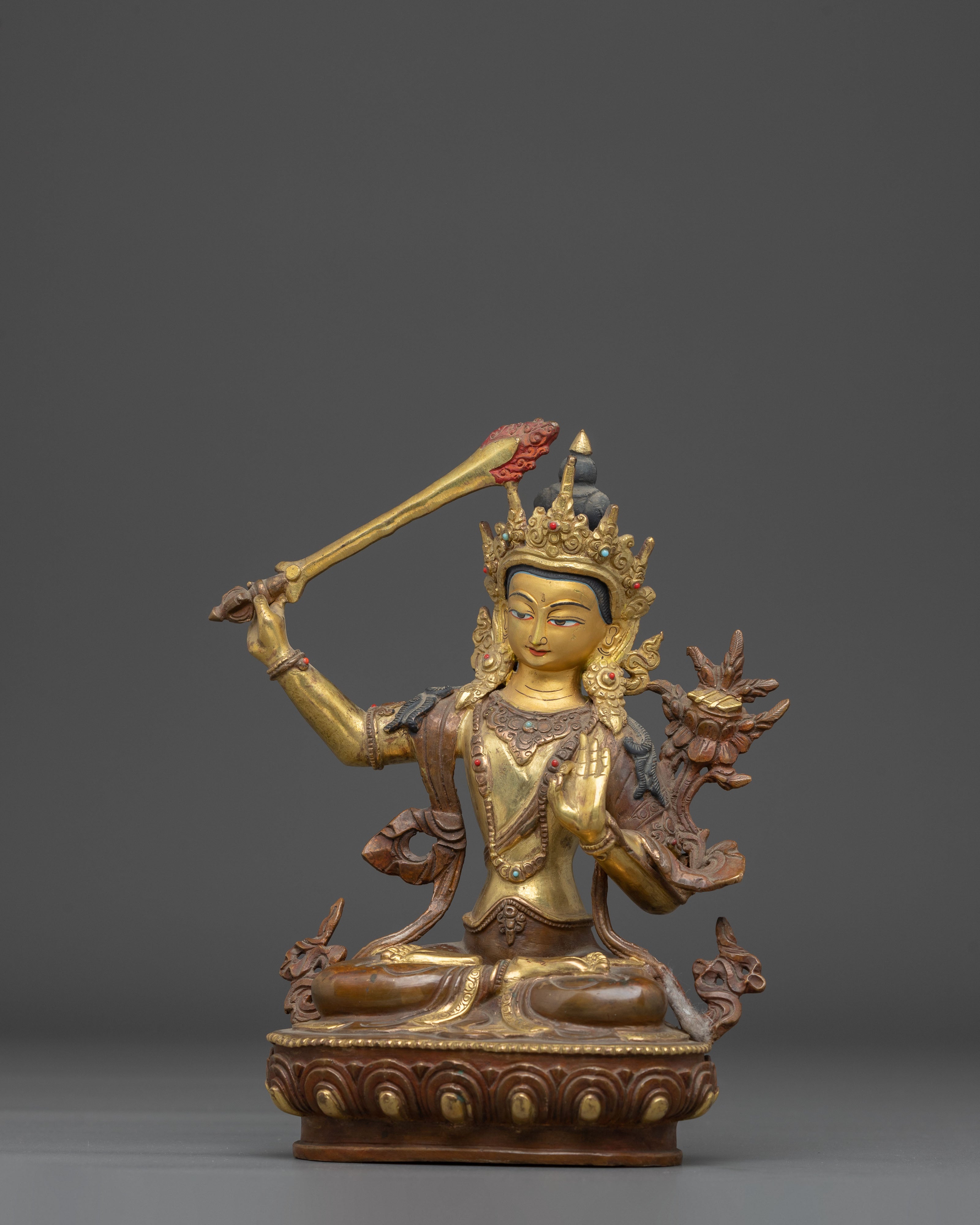 8.5 Inch Manjushri Statue | The Supreme Wisdom Bodhisattva