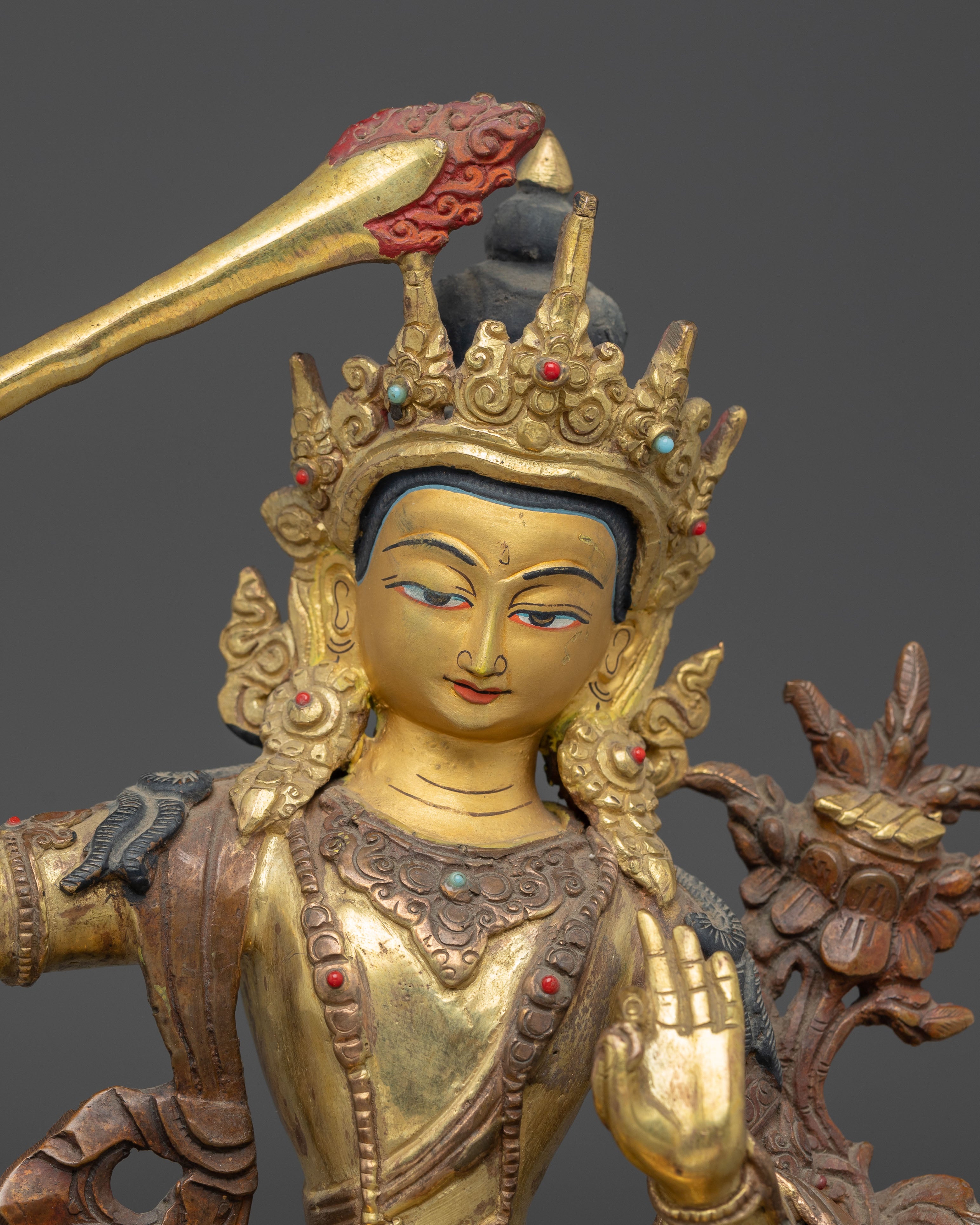 8.5 Inch Manjushri Statue | The Supreme Wisdom Bodhisattva