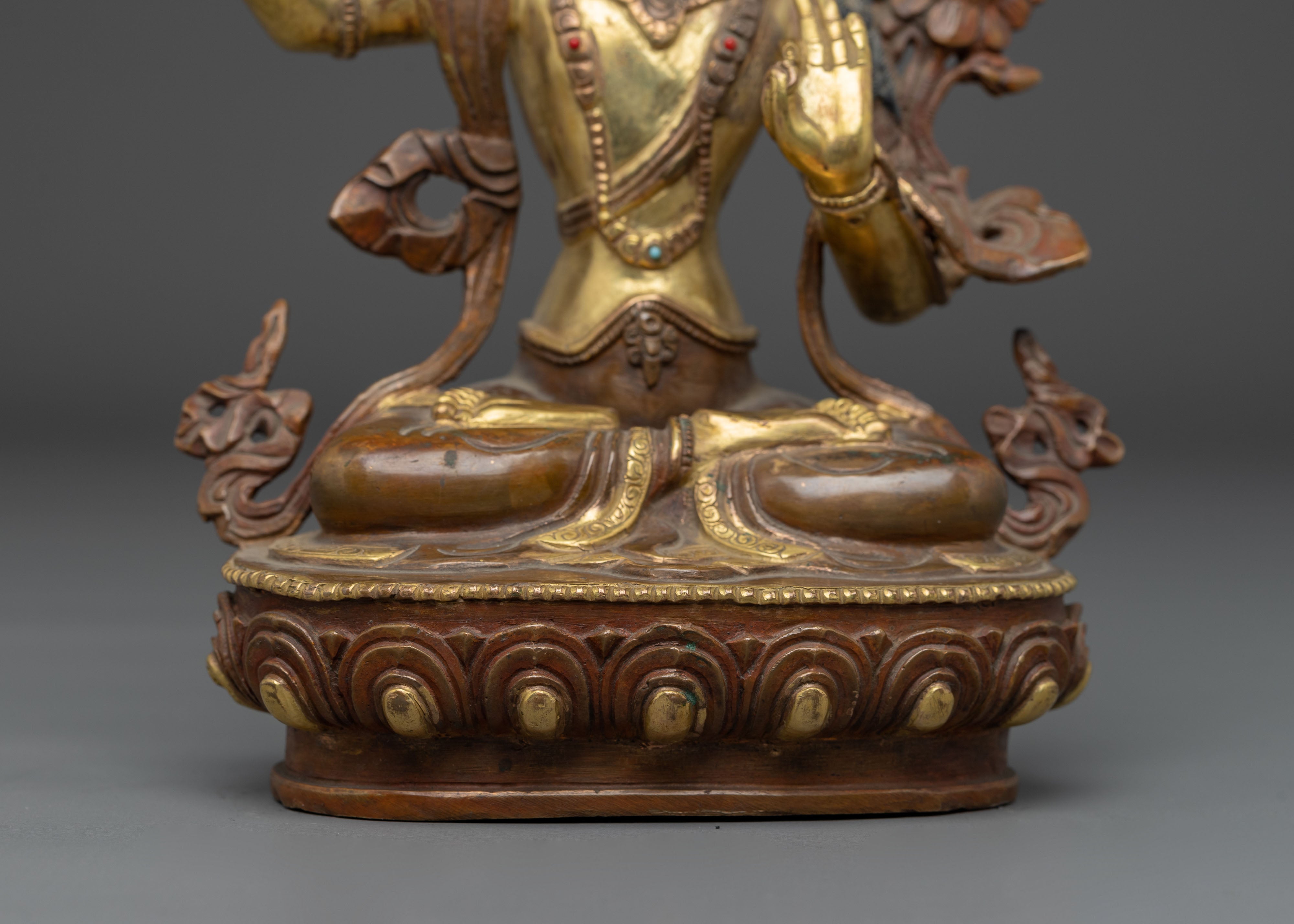 8.5 Inch Manjushri Statue | The Supreme Wisdom Bodhisattva