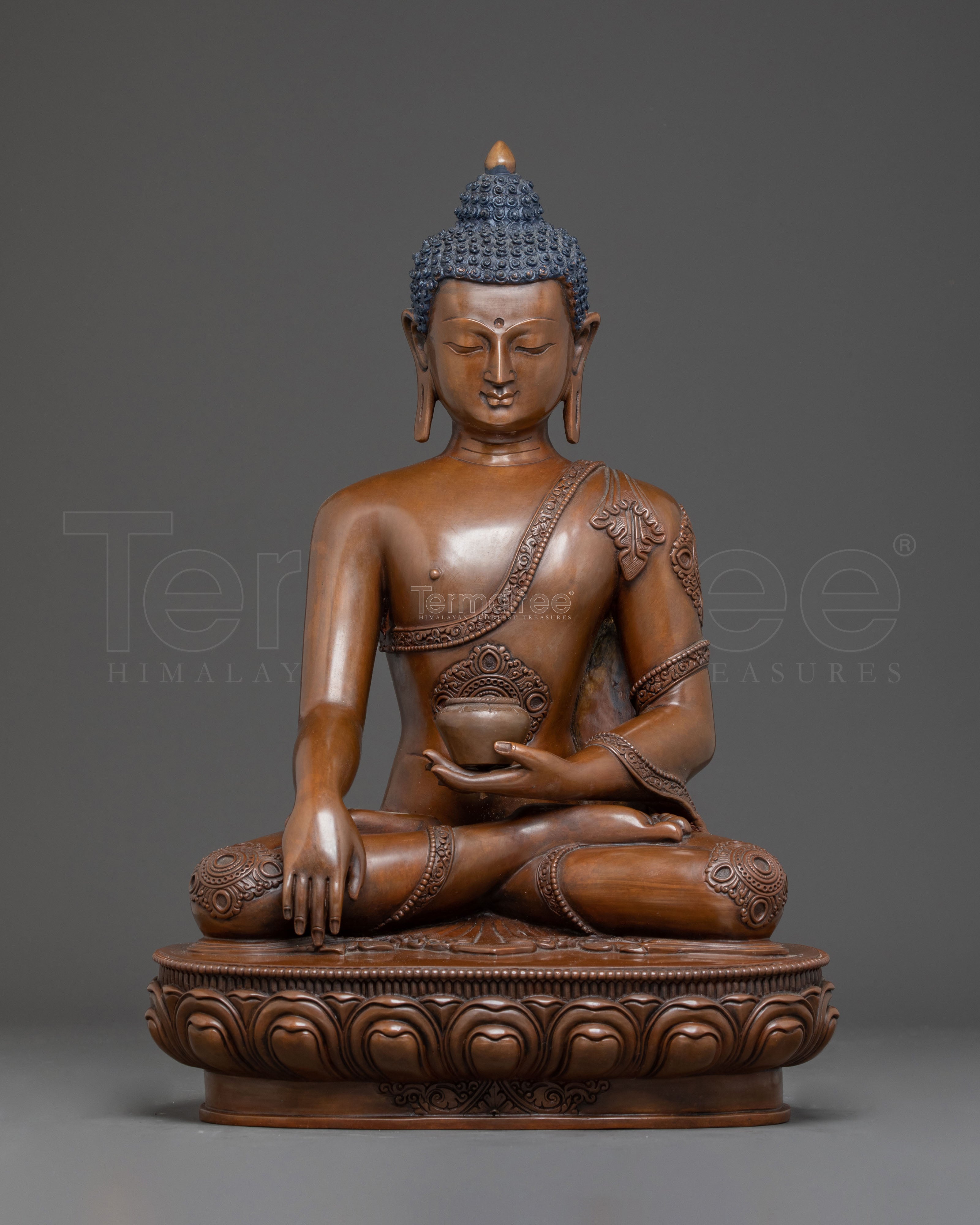 Handmade Tibetan Copper Shakyamuni Buddha Art | Himalayan Sculpture