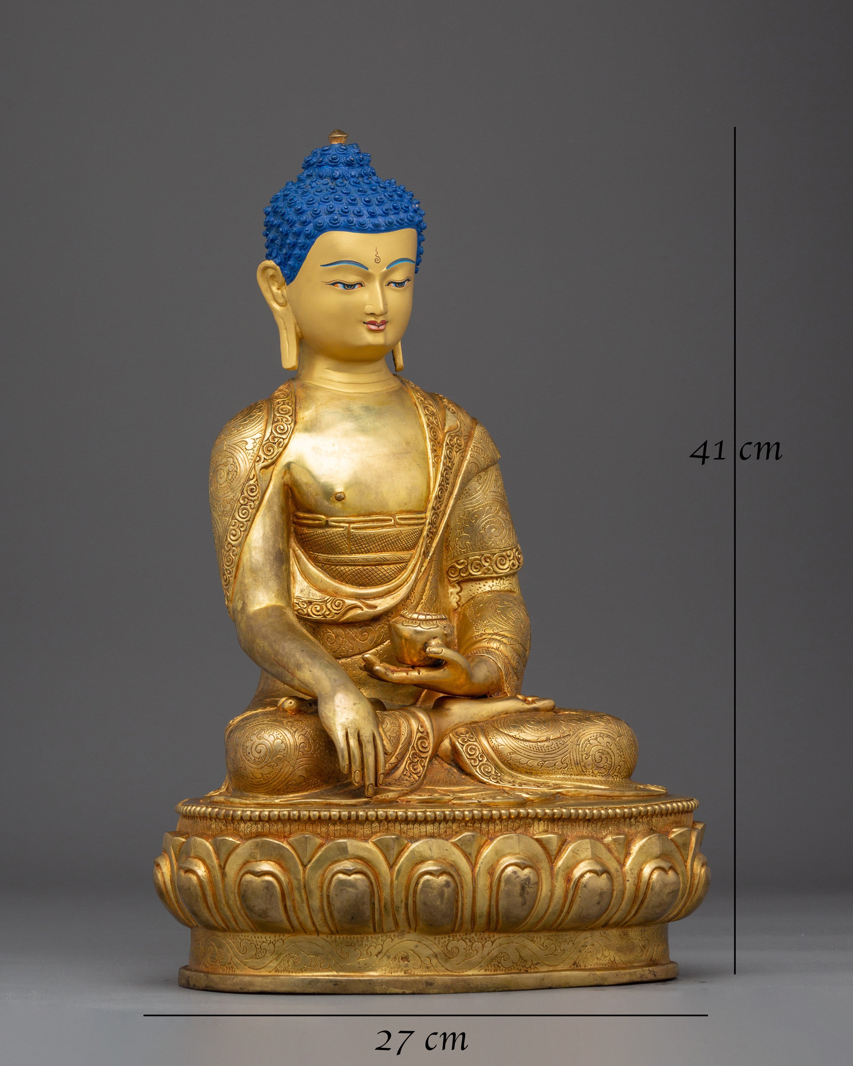 16.1 Inch Statue of Buddha Shakyamuni 