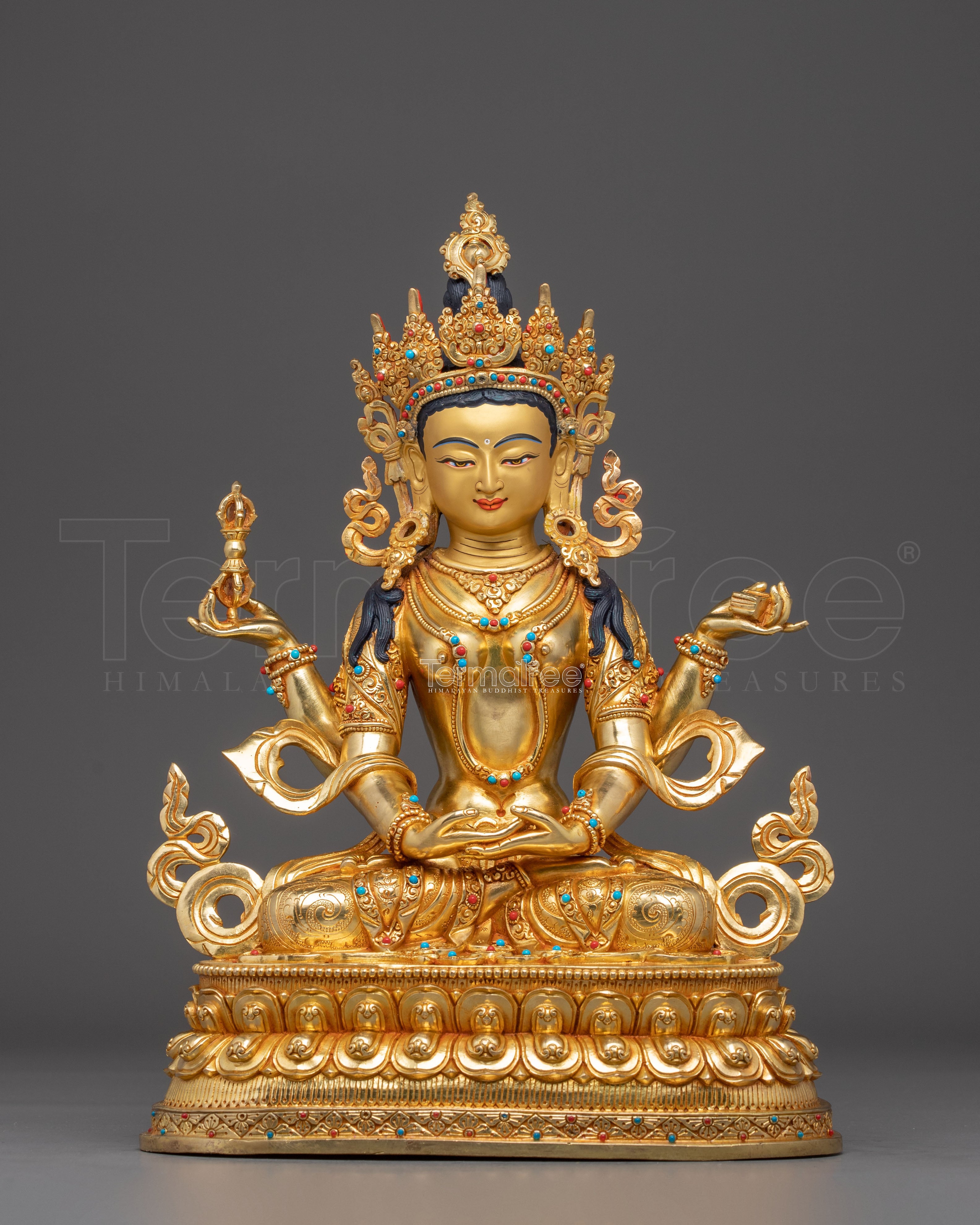 Golden Prajnaparamita Statue: The Wisdom Embodiment