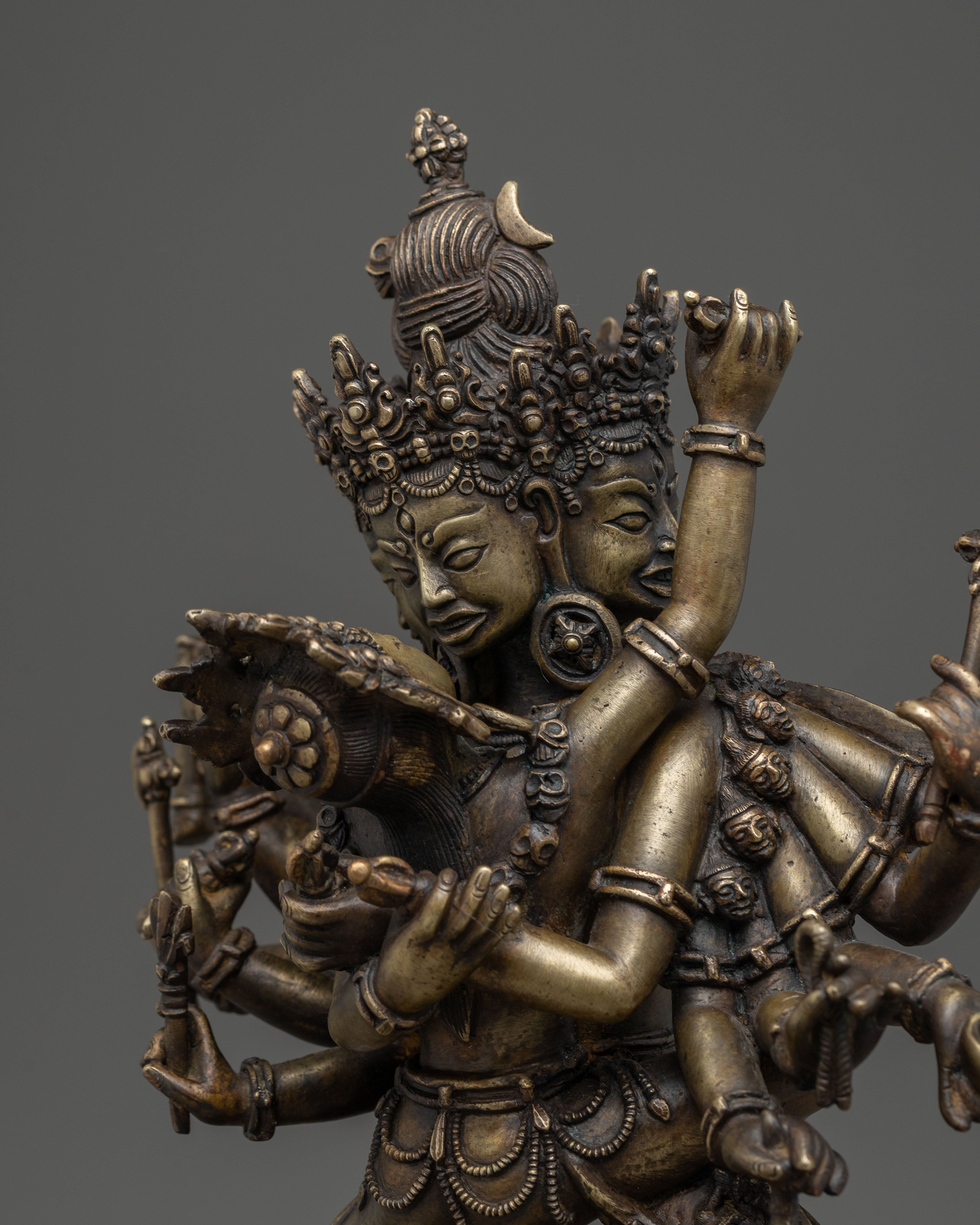 Handcrafted Buddhist Tantric Deity Chakrasambhara