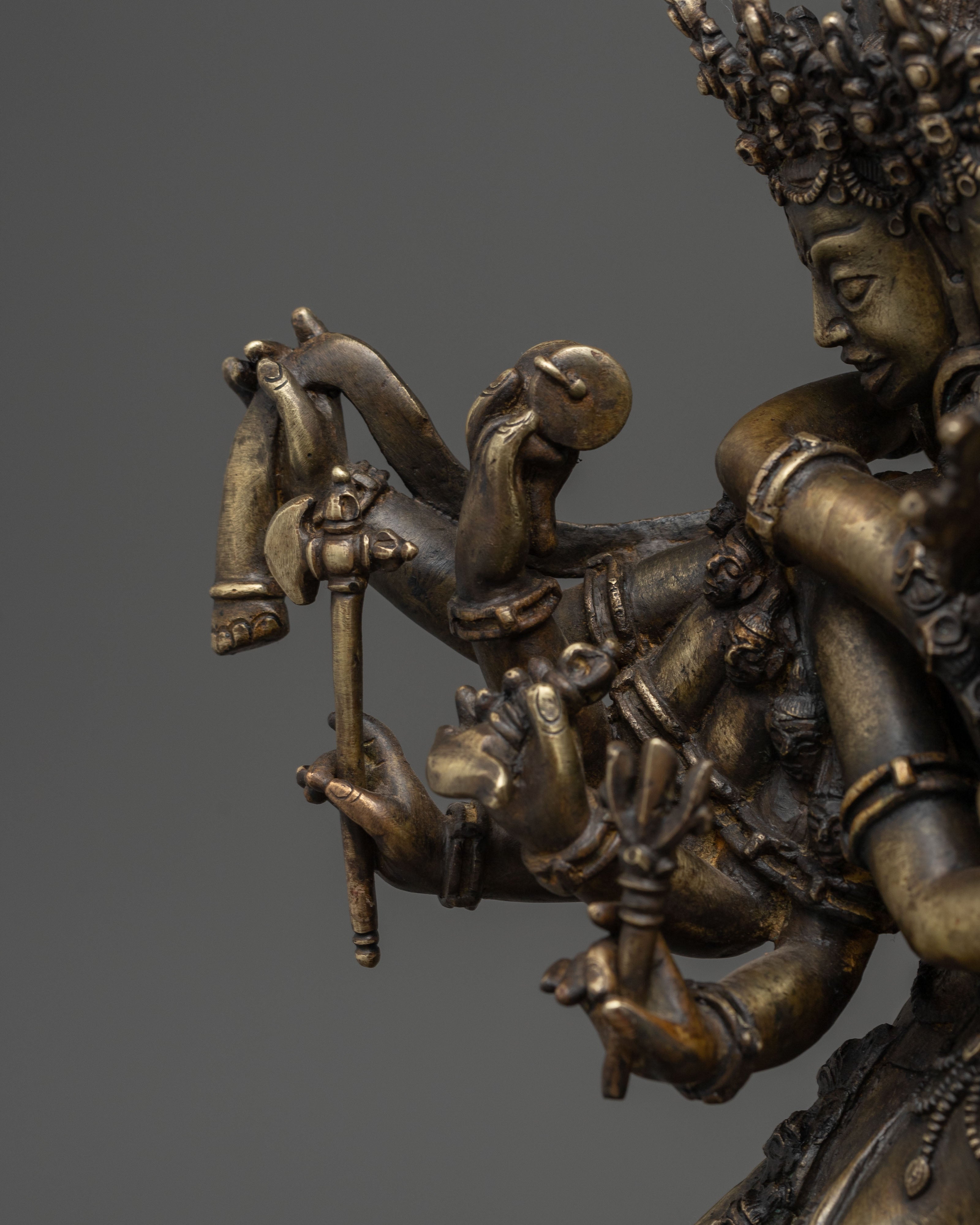 Handcrafted Buddhist Tantric Deity Chakrasambhara