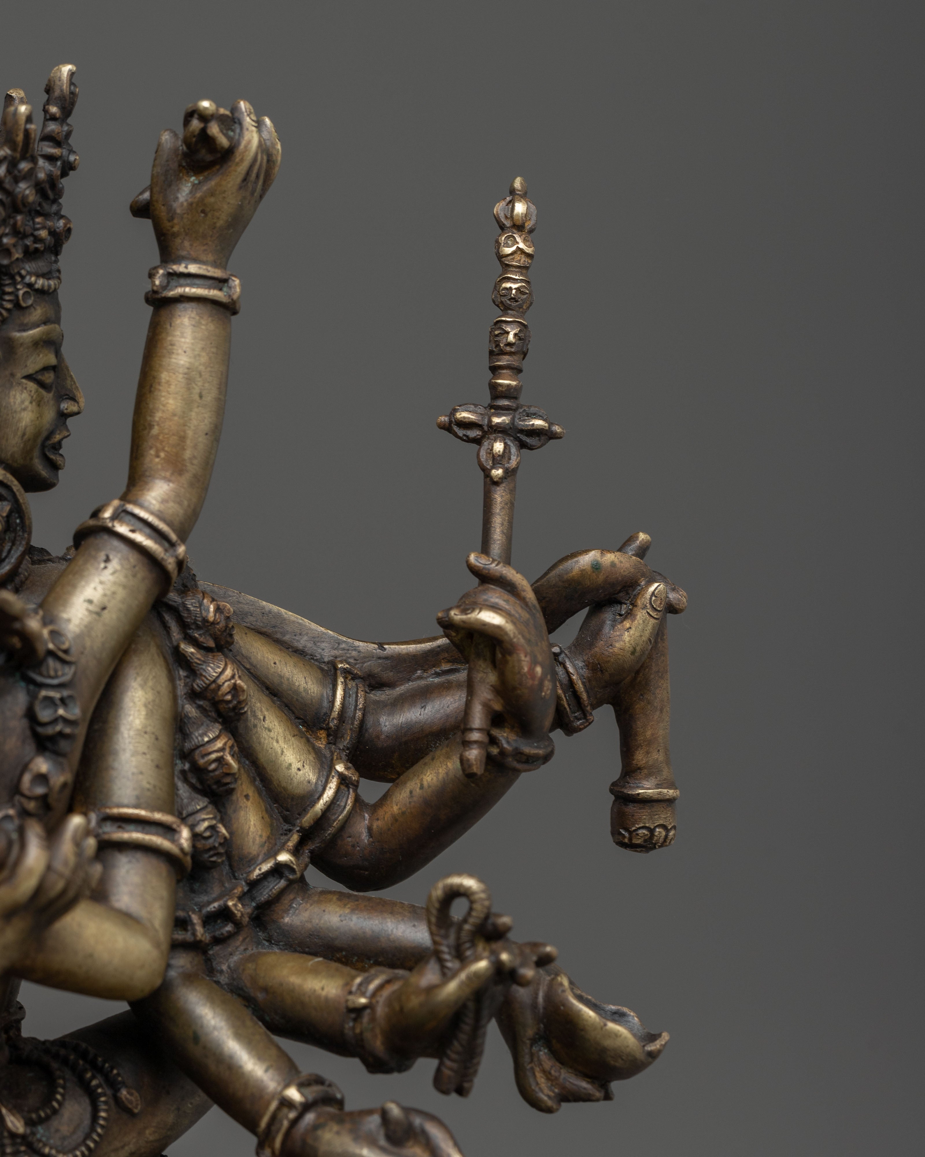 Handcrafted Buddhist Tantric Deity Chakrasambhara