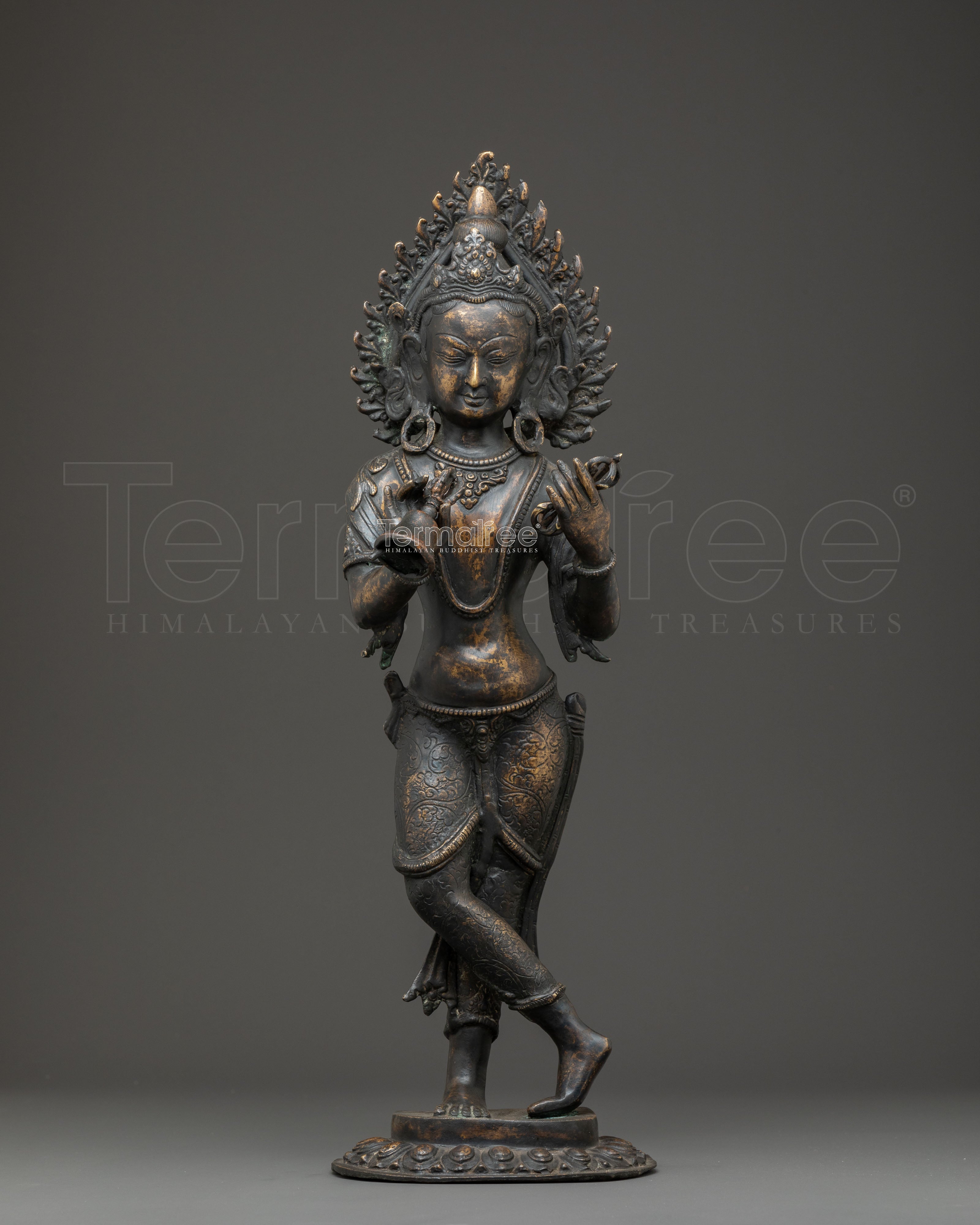 Handmade Copper Statue of Standing Vajrasattva
