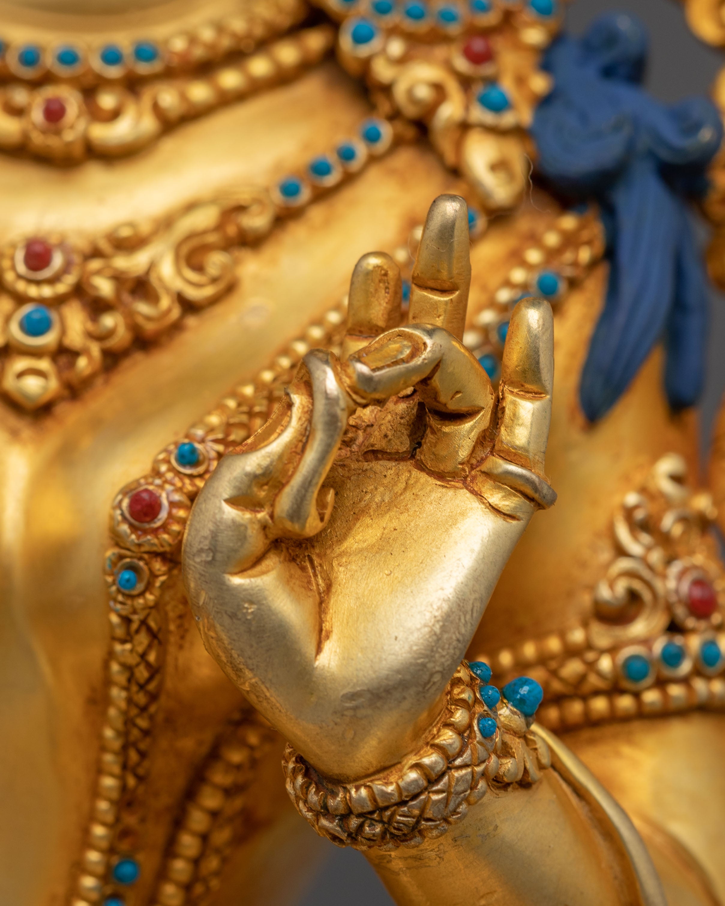 Liberation Mother Green Tara Sculpture from Nepal