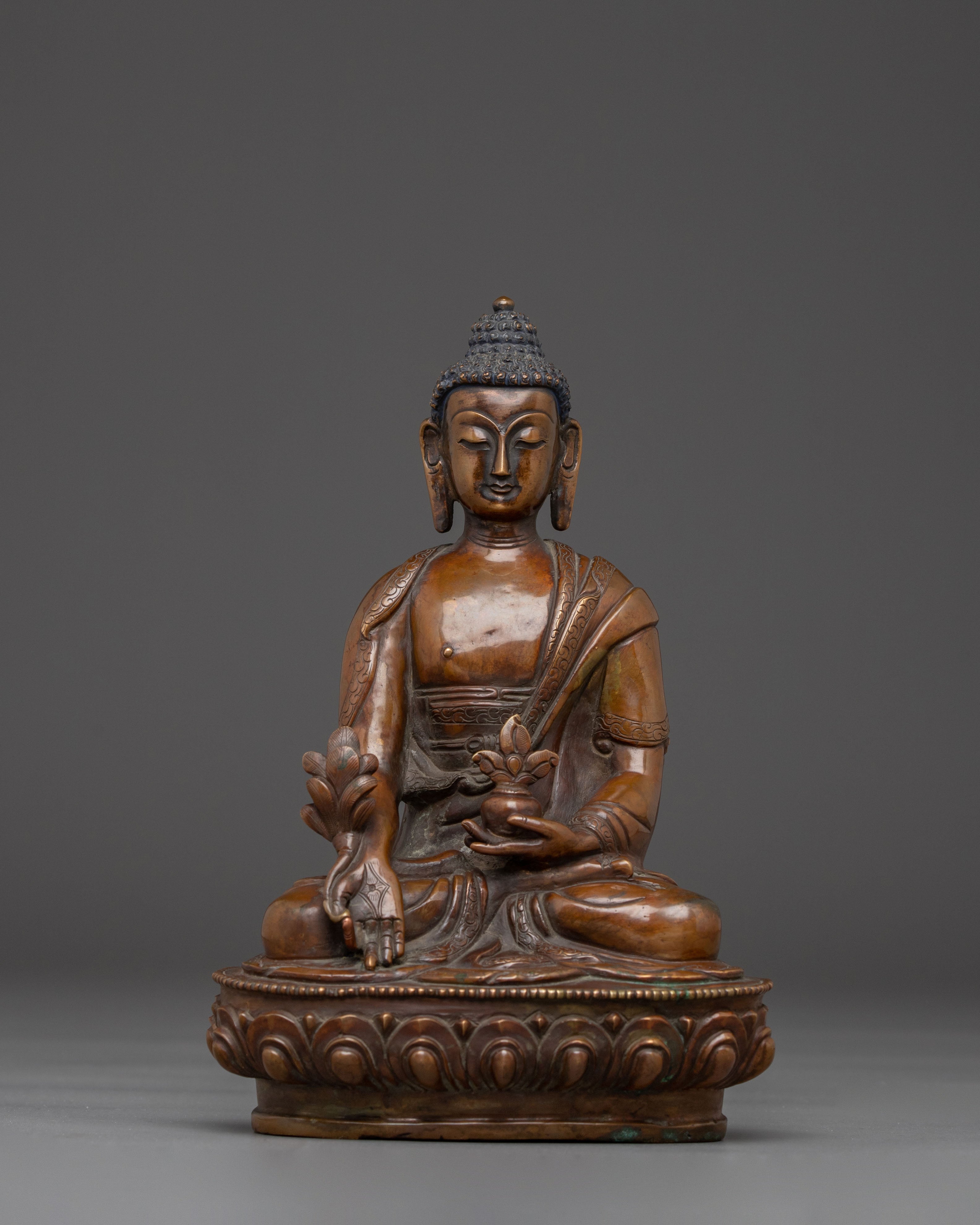 Himalayan Spiritual Healer Medicine Buddha Statue | Traditional Sculpture