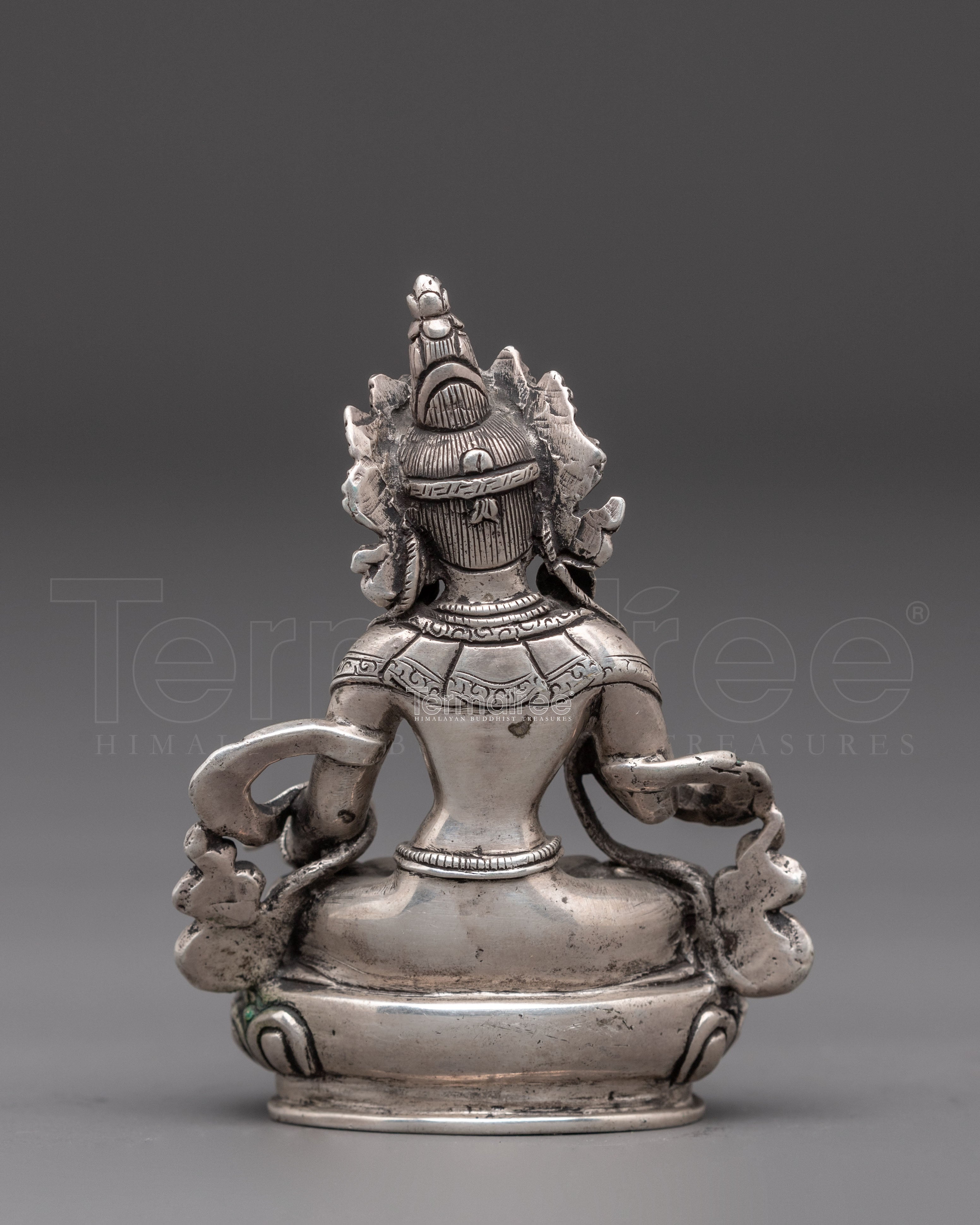Silver Statue of Vajrasattva | Meditation Altar Piece