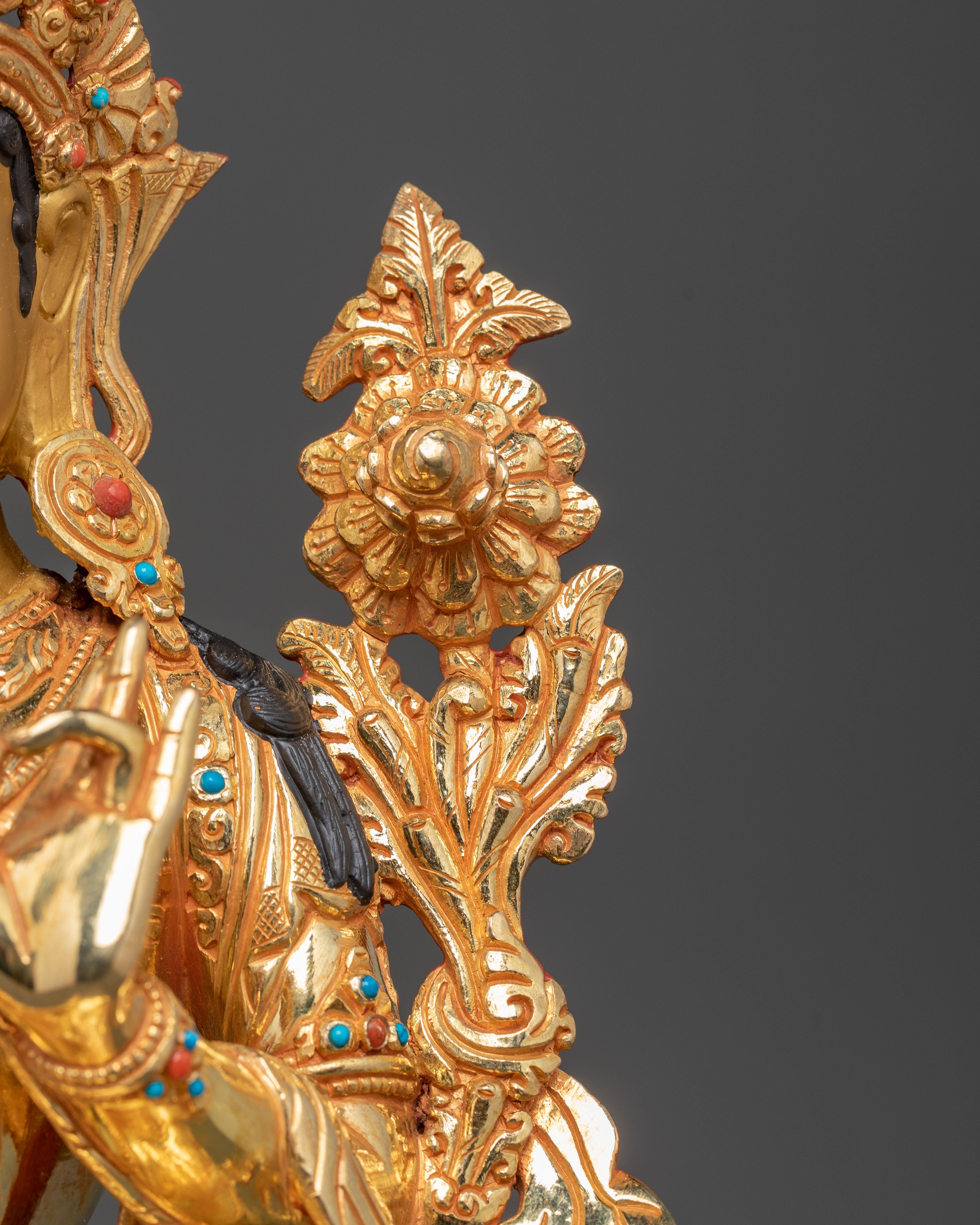 Statue of Green Tara: Compassion and Active Protection