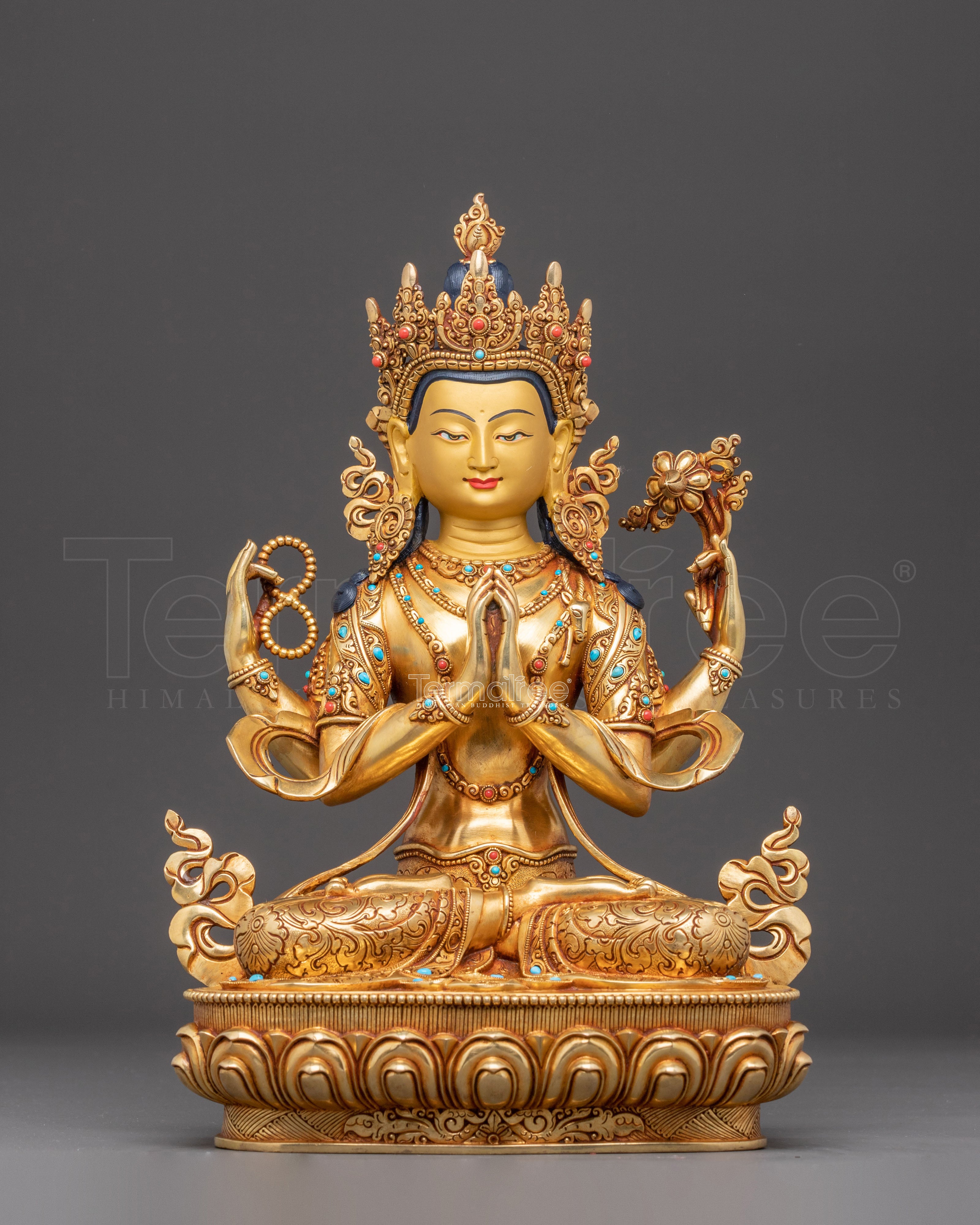 Bodhisattva of Compassion Chenrezig Handcrafted Statue | Avalokiteshvara