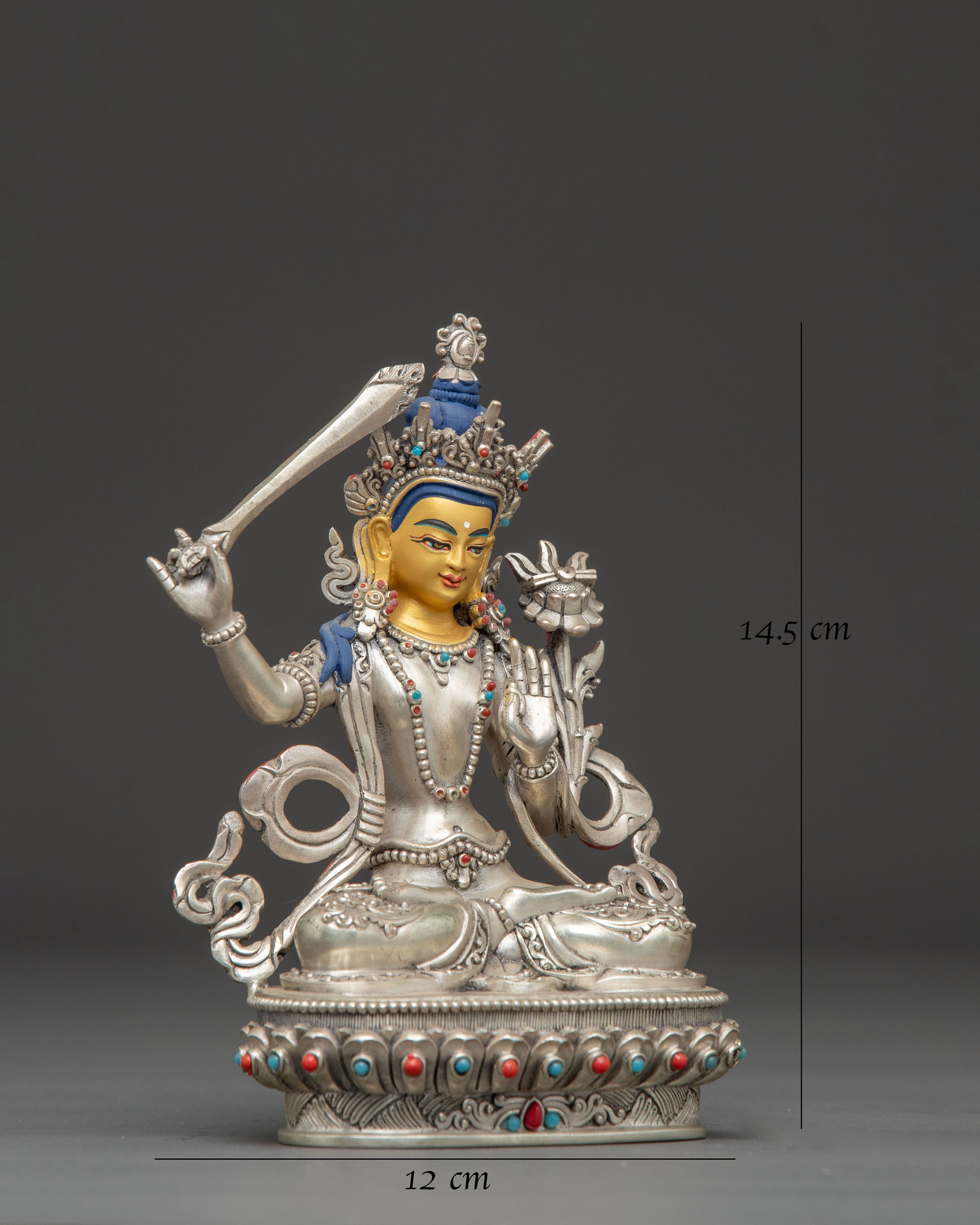 Bodhisattva of Wisdom Manjushri Handmade Statue 