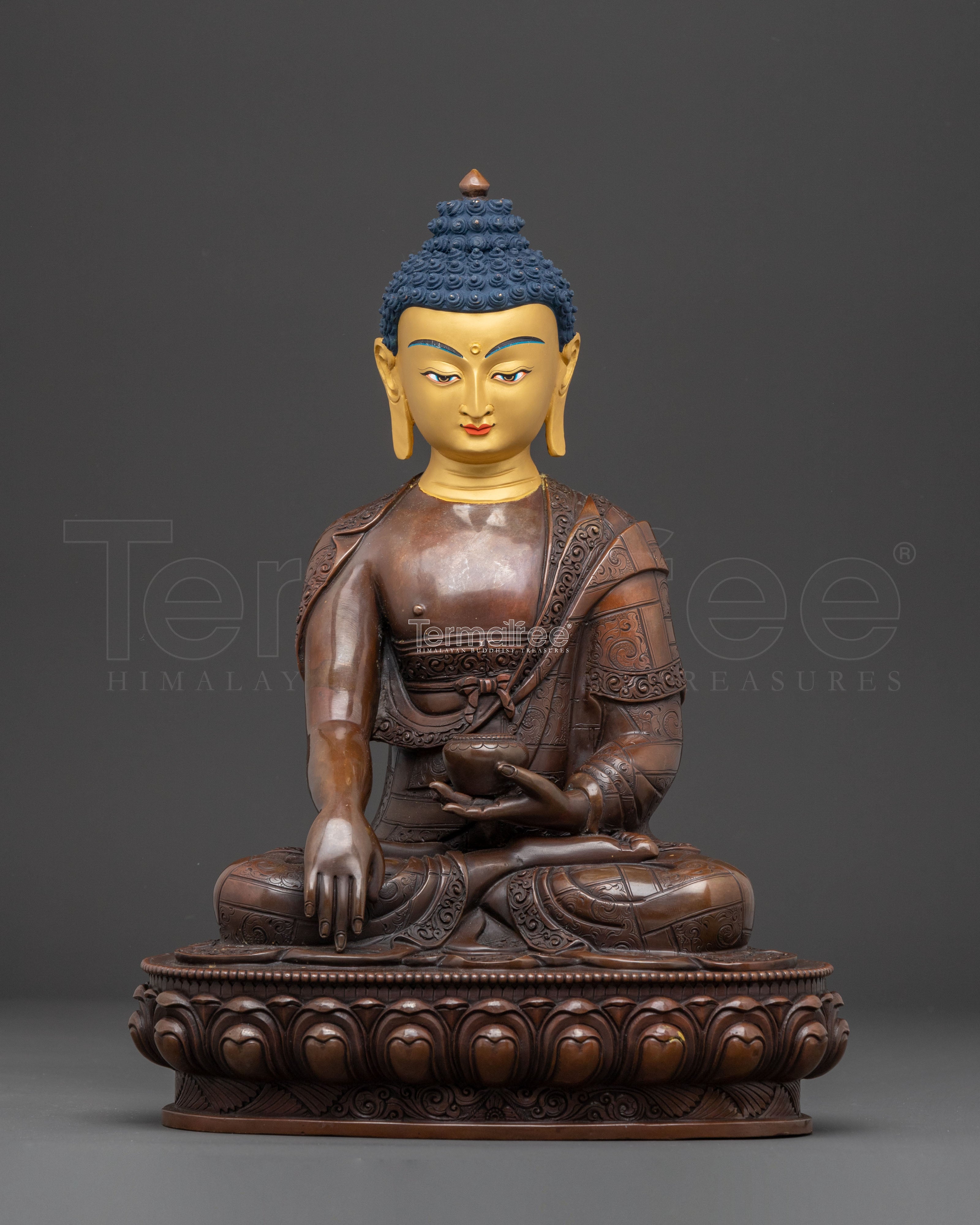 Handmade Tibetan Shakyamuni Buddha Statue | Enlightenment Symbol