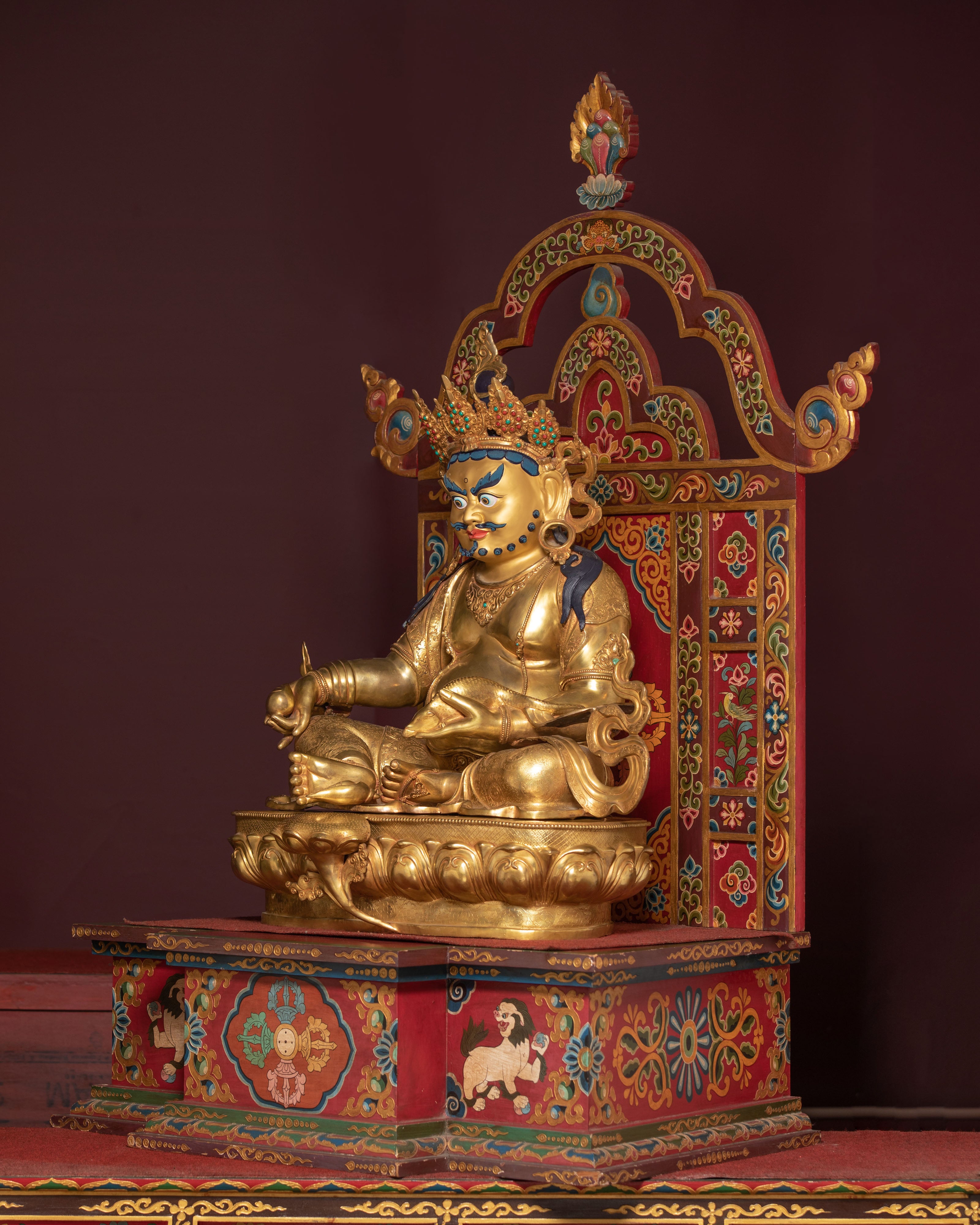 Majestic "Wealth Icon" Dzambhala Statue: Symbol of Abundance