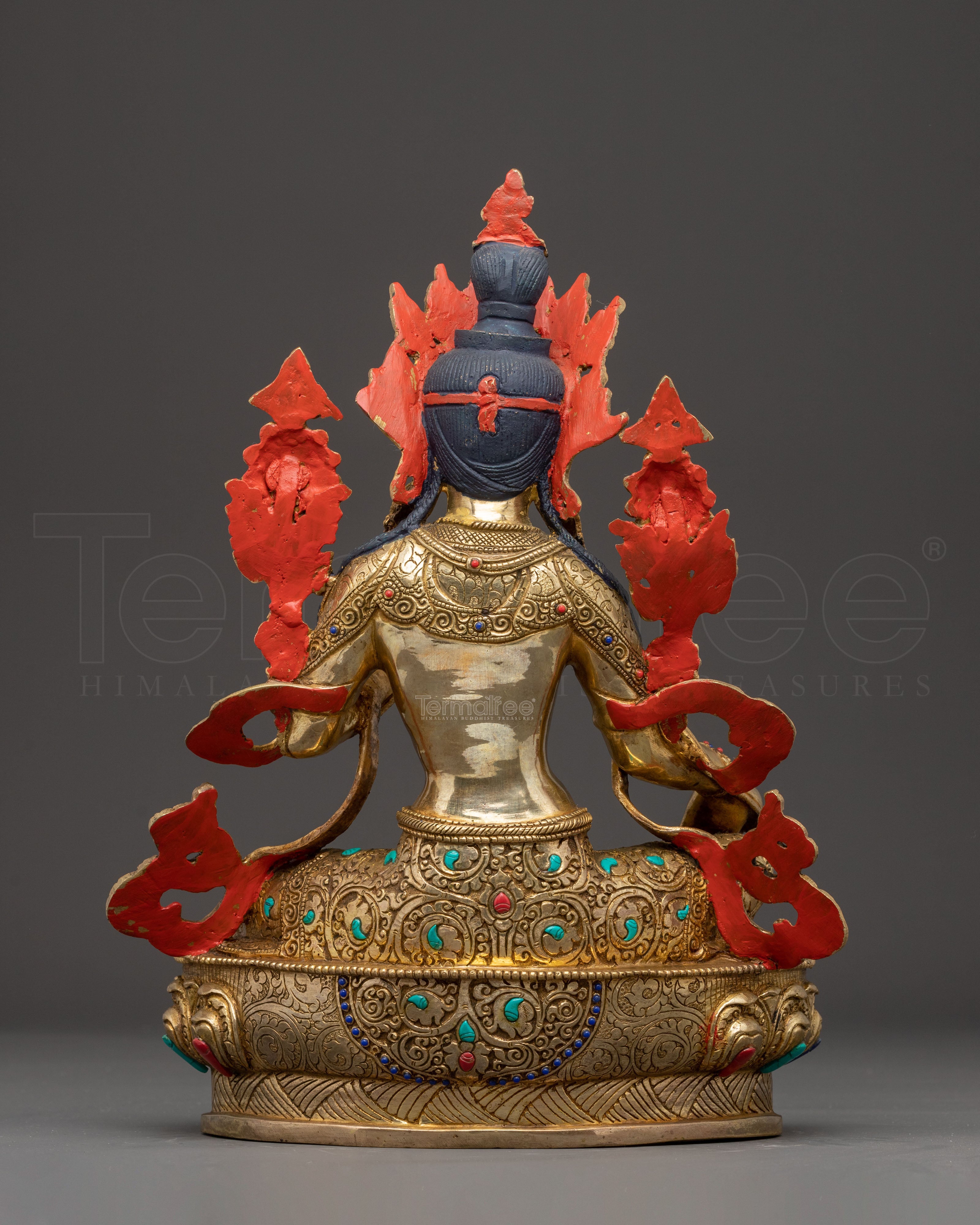 Statue of Mother Green Tara, Symbol of Compassion | Nepali Handmade Icon